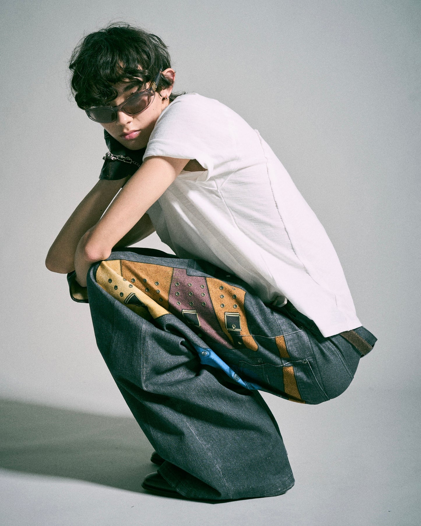 PISTOL HOLSTER COWBOY PRINT DENIM