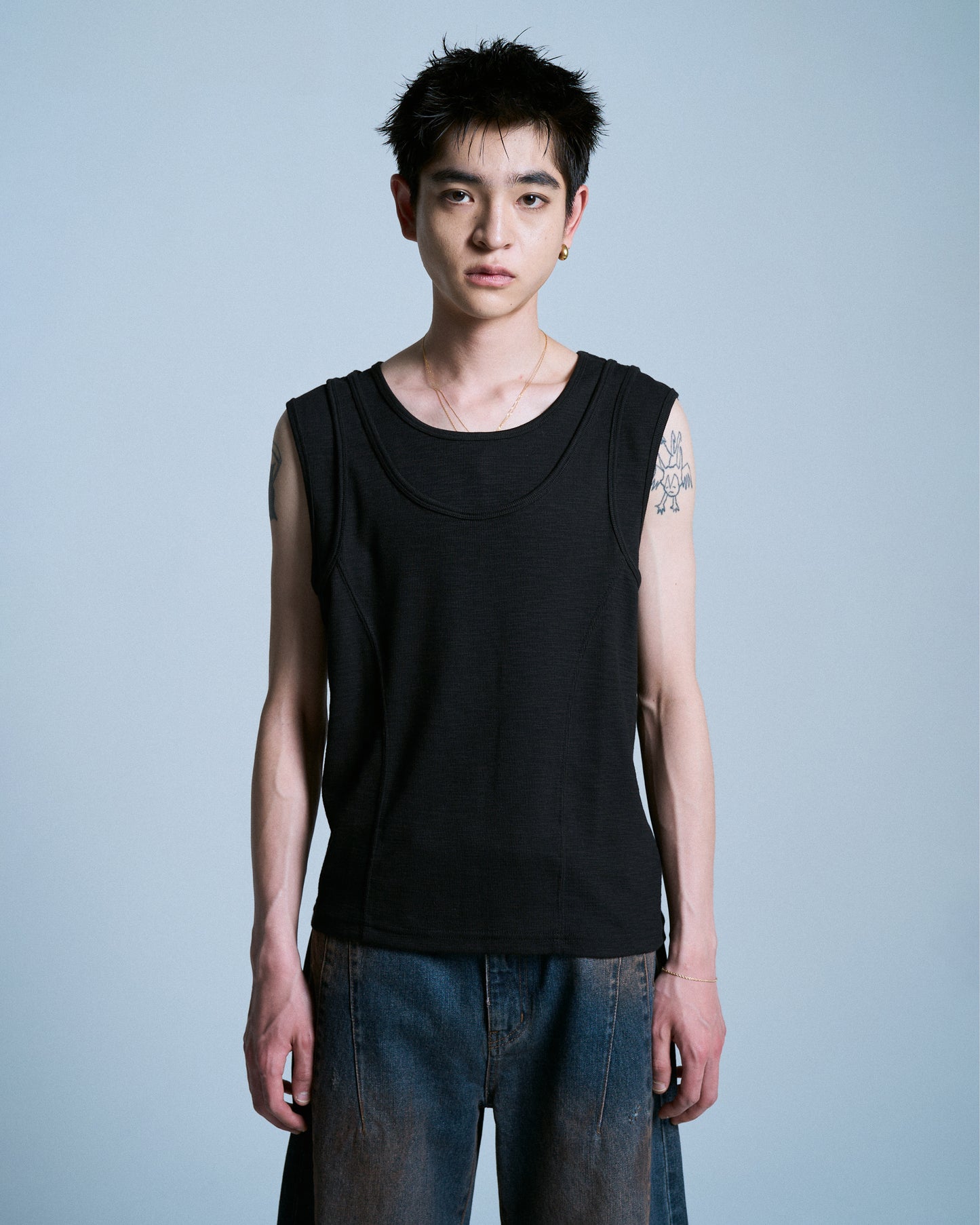 DOUBLE LAYER SLUB TANK TOP