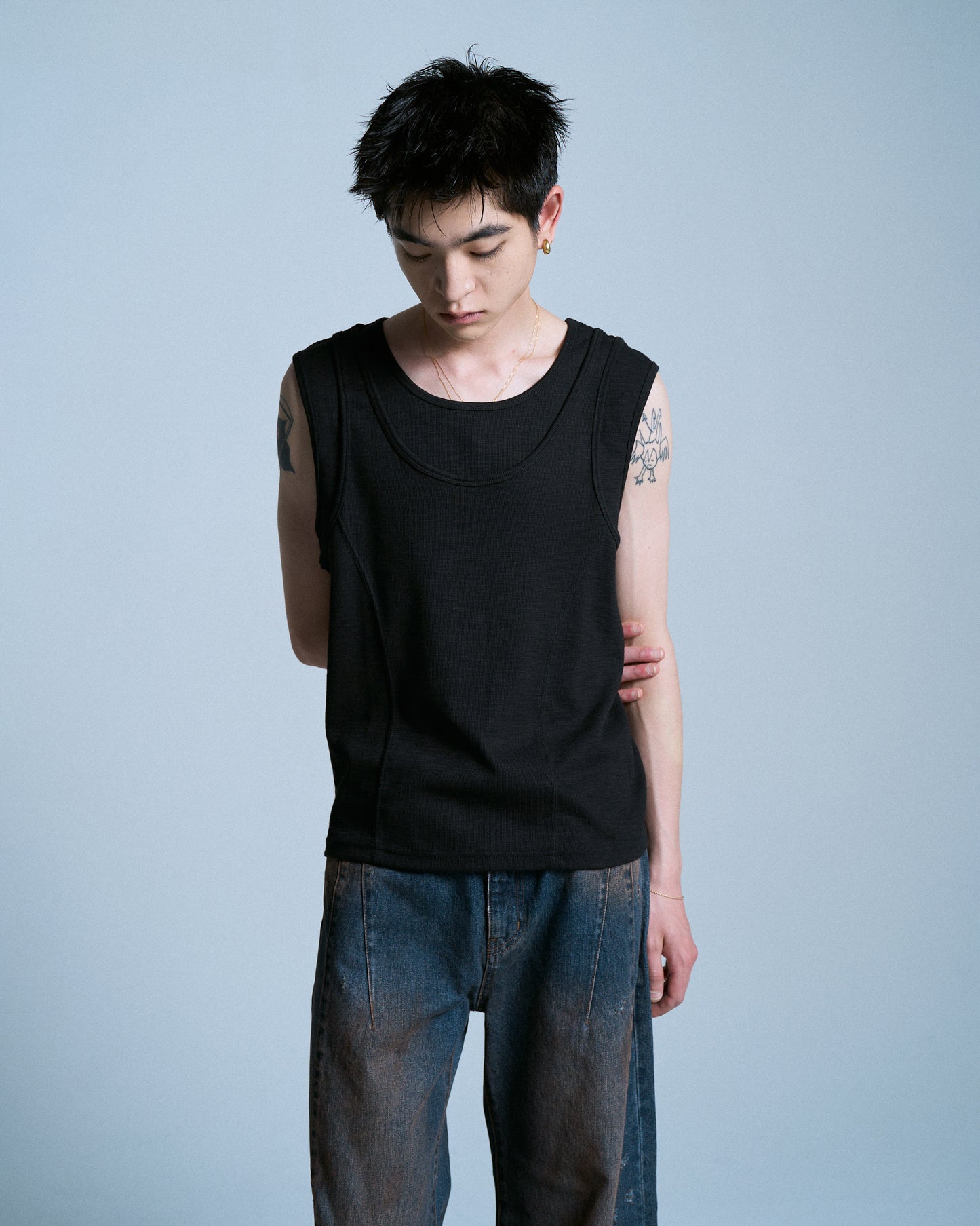 DOUBLE LAYER SLUB TANK TOP