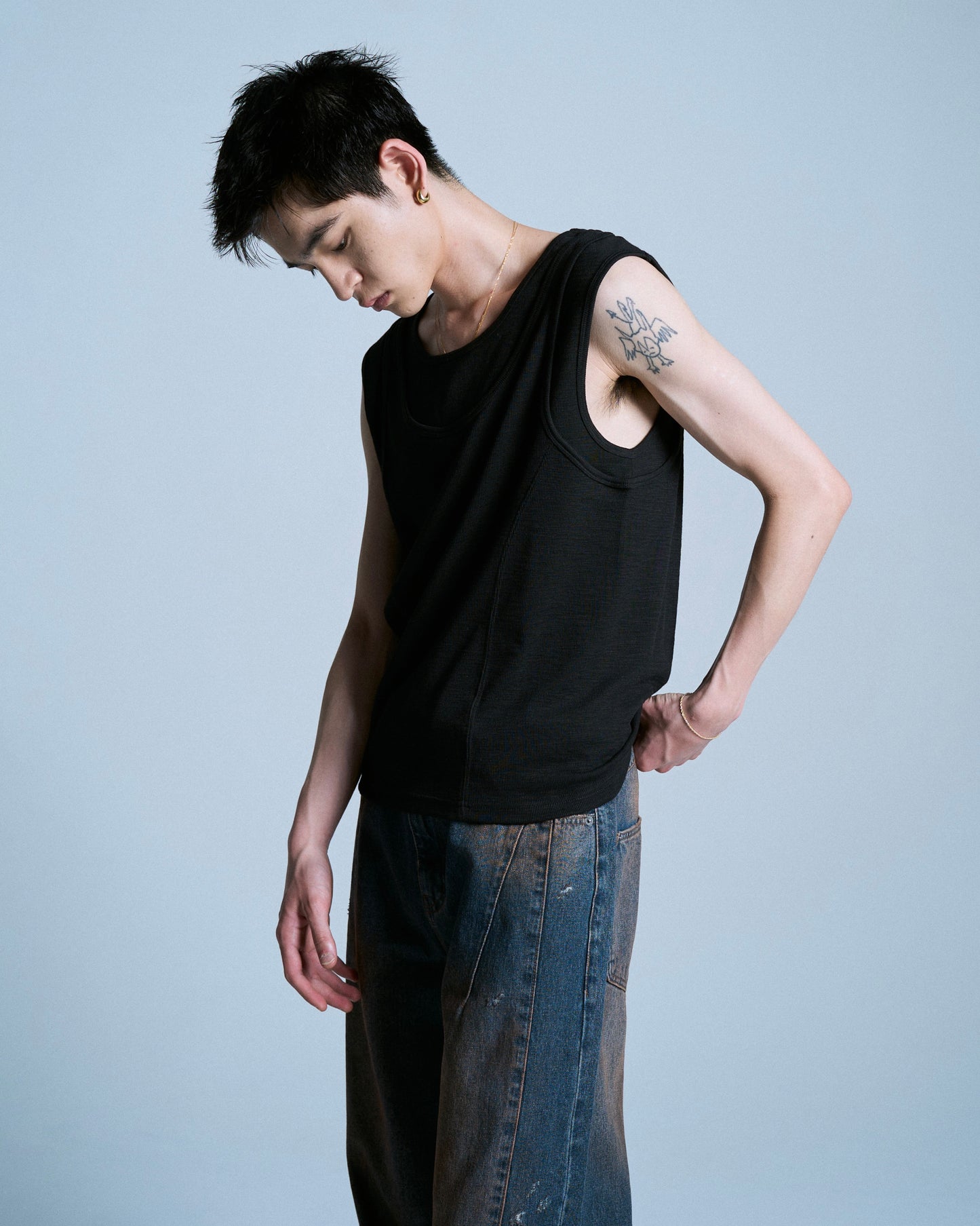 DOUBLE LAYER SLUB TANK TOP