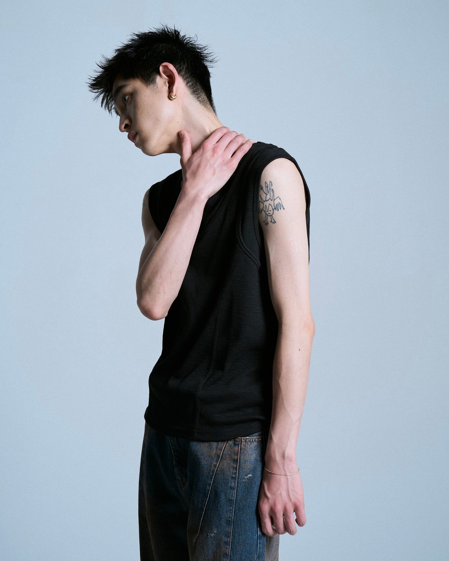DOUBLE LAYER SLUB TANK TOP