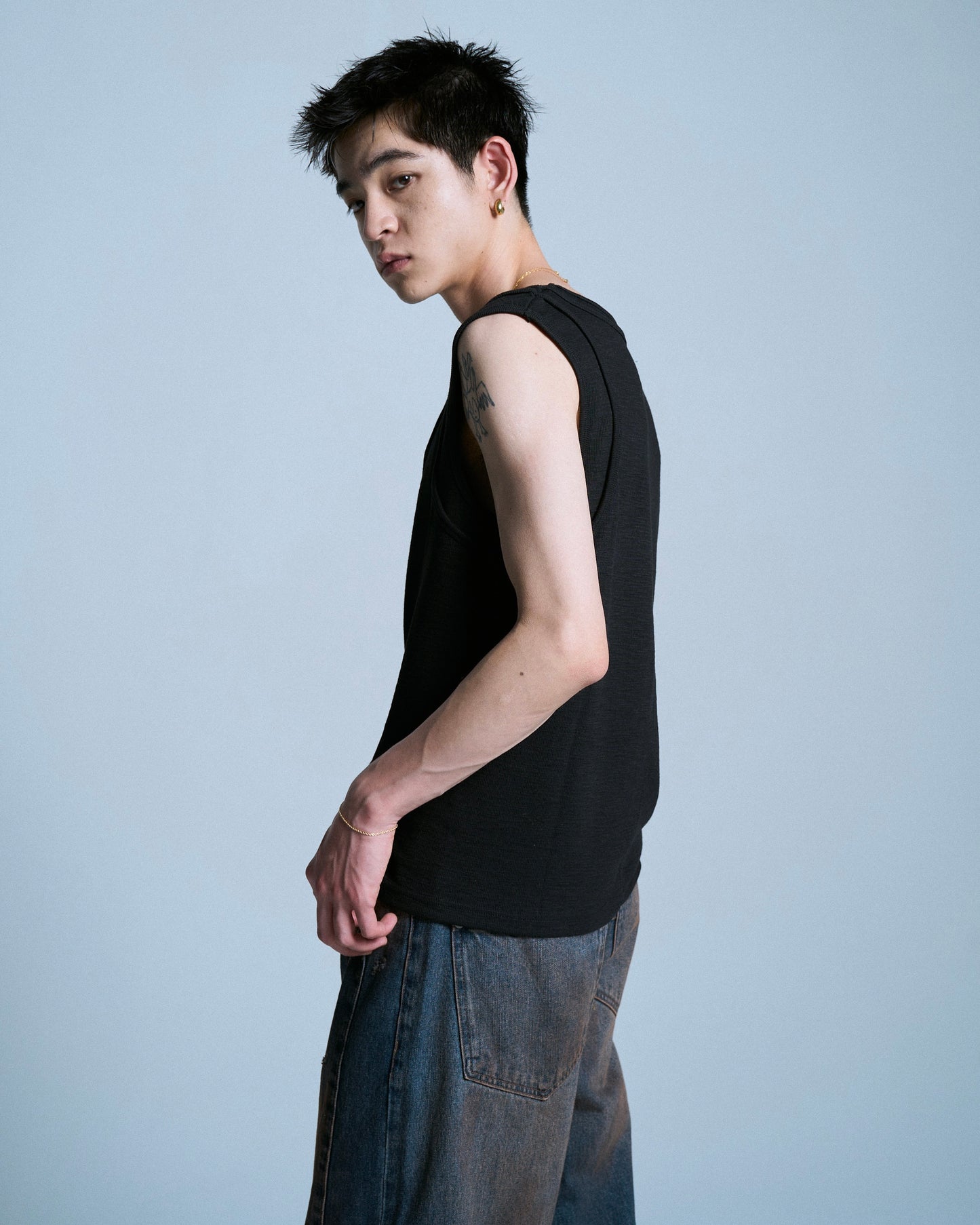 DOUBLE LAYER SLUB TANK TOP