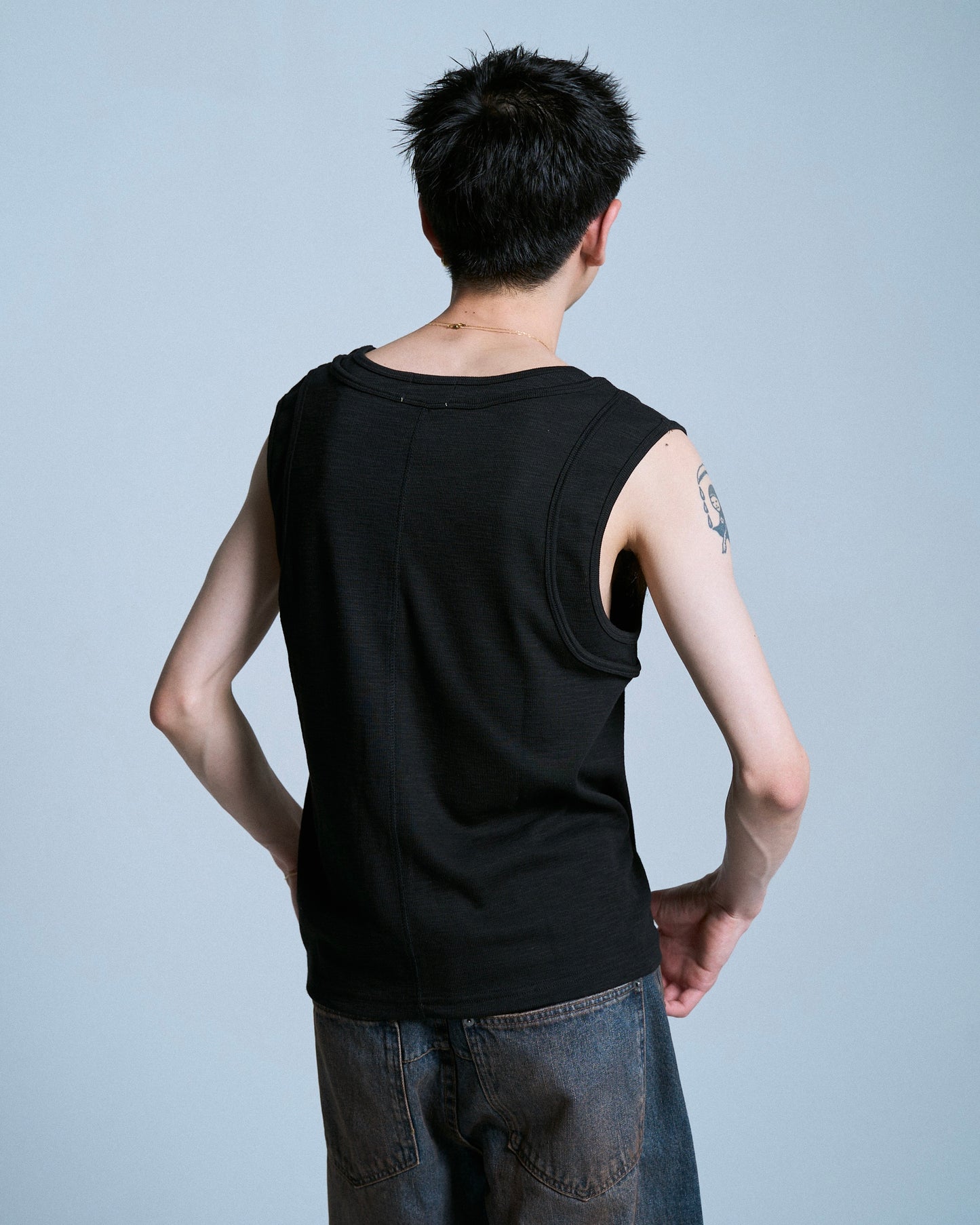DOUBLE LAYER SLUB TANK TOP