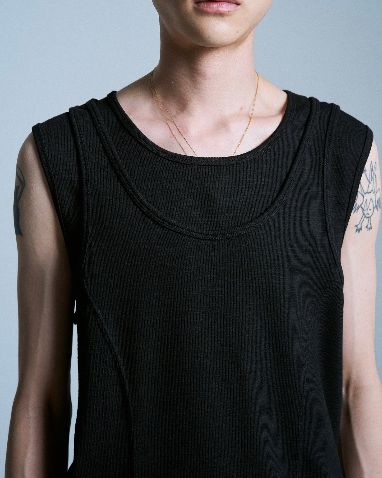 DOUBLE LAYER SLUB TANK TOP