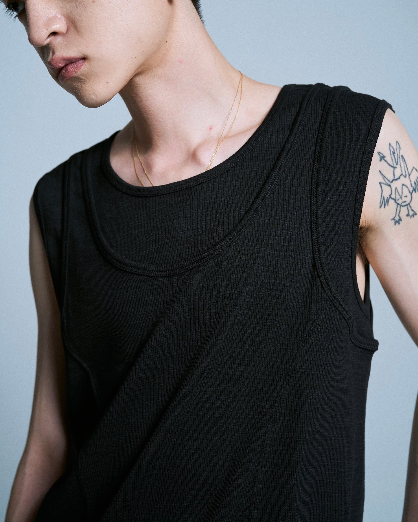 DOUBLE LAYER SLUB TANK TOP