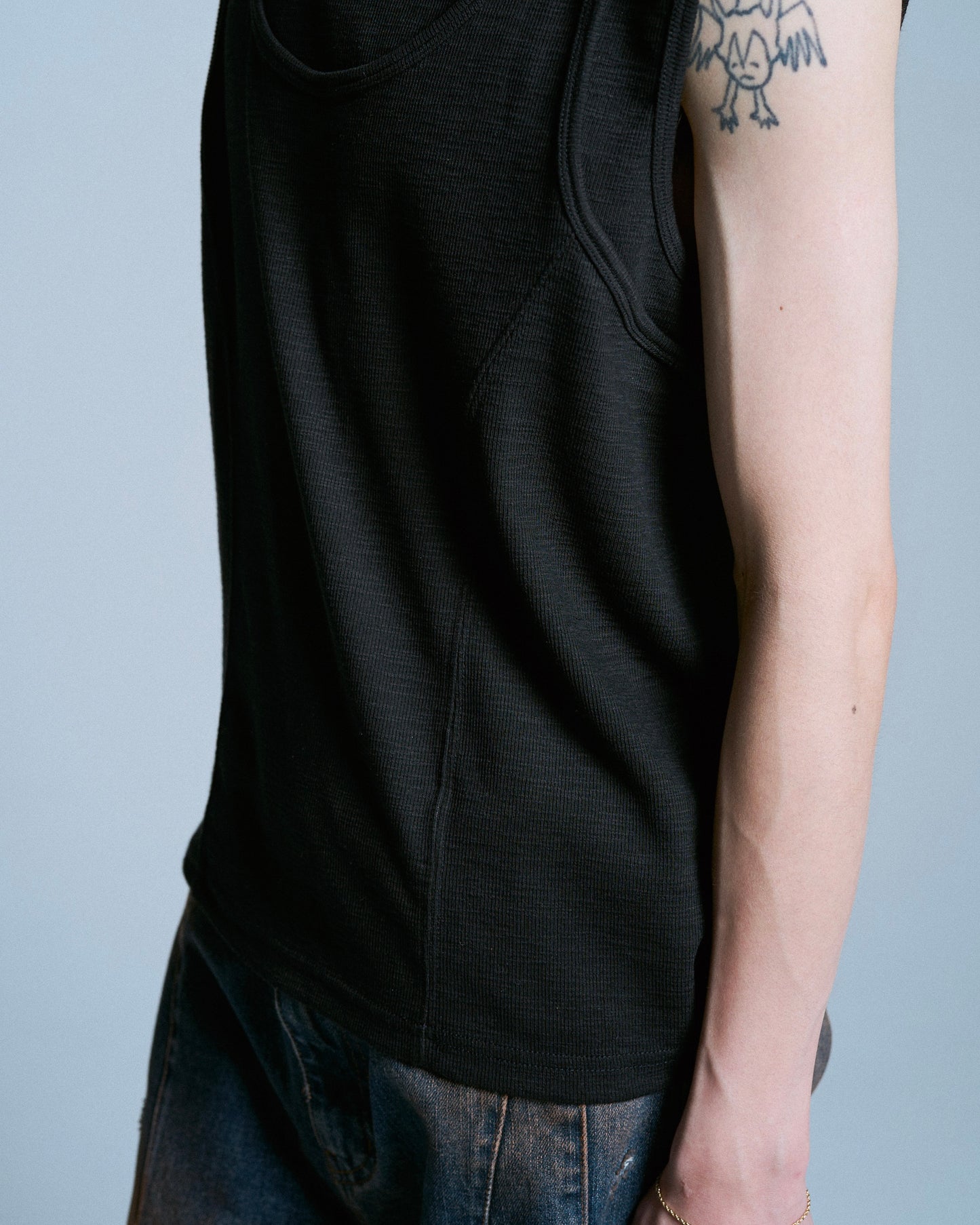 DOUBLE LAYER SLUB TANK TOP