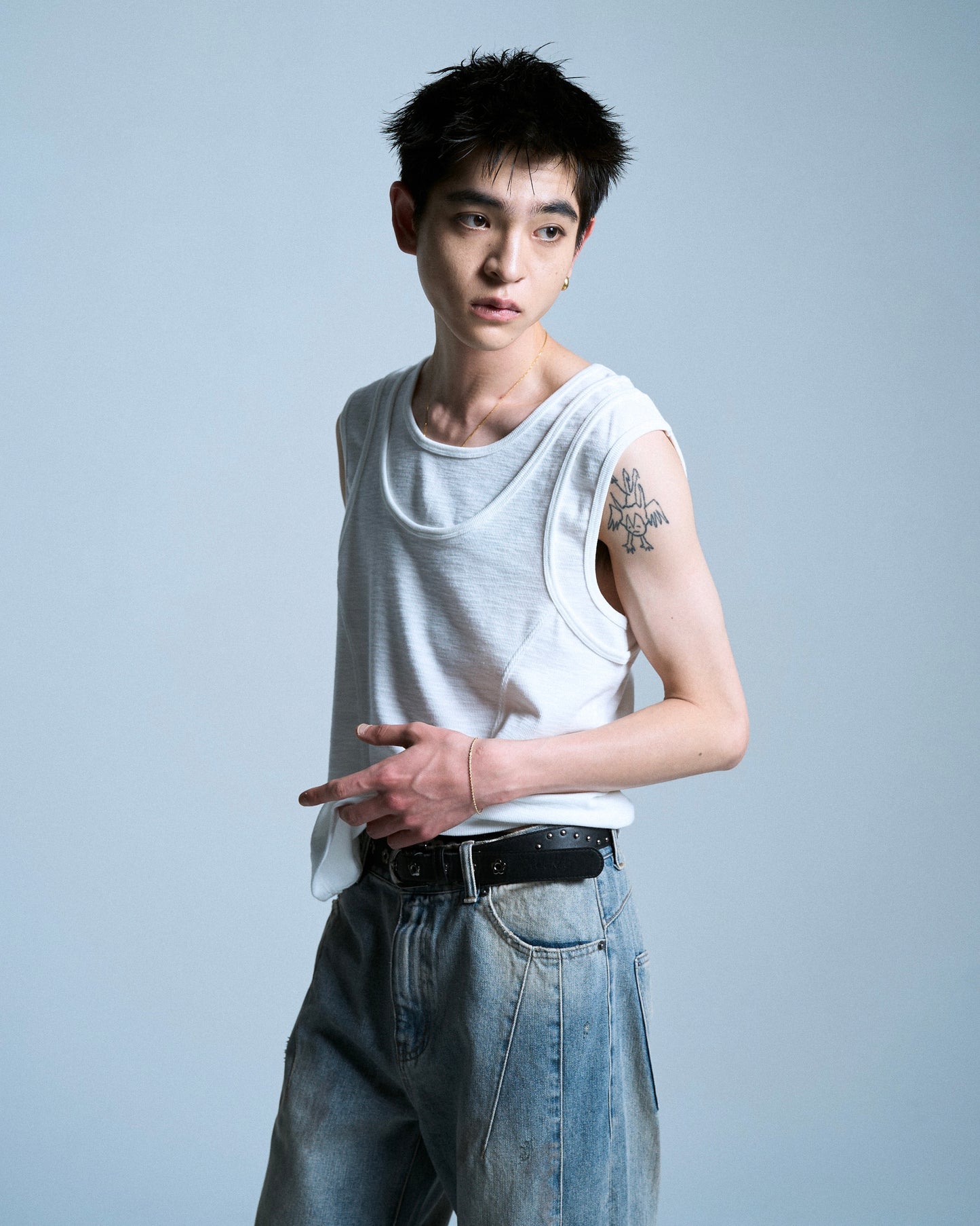 DOUBLE LAYER SLUB TANK TOP