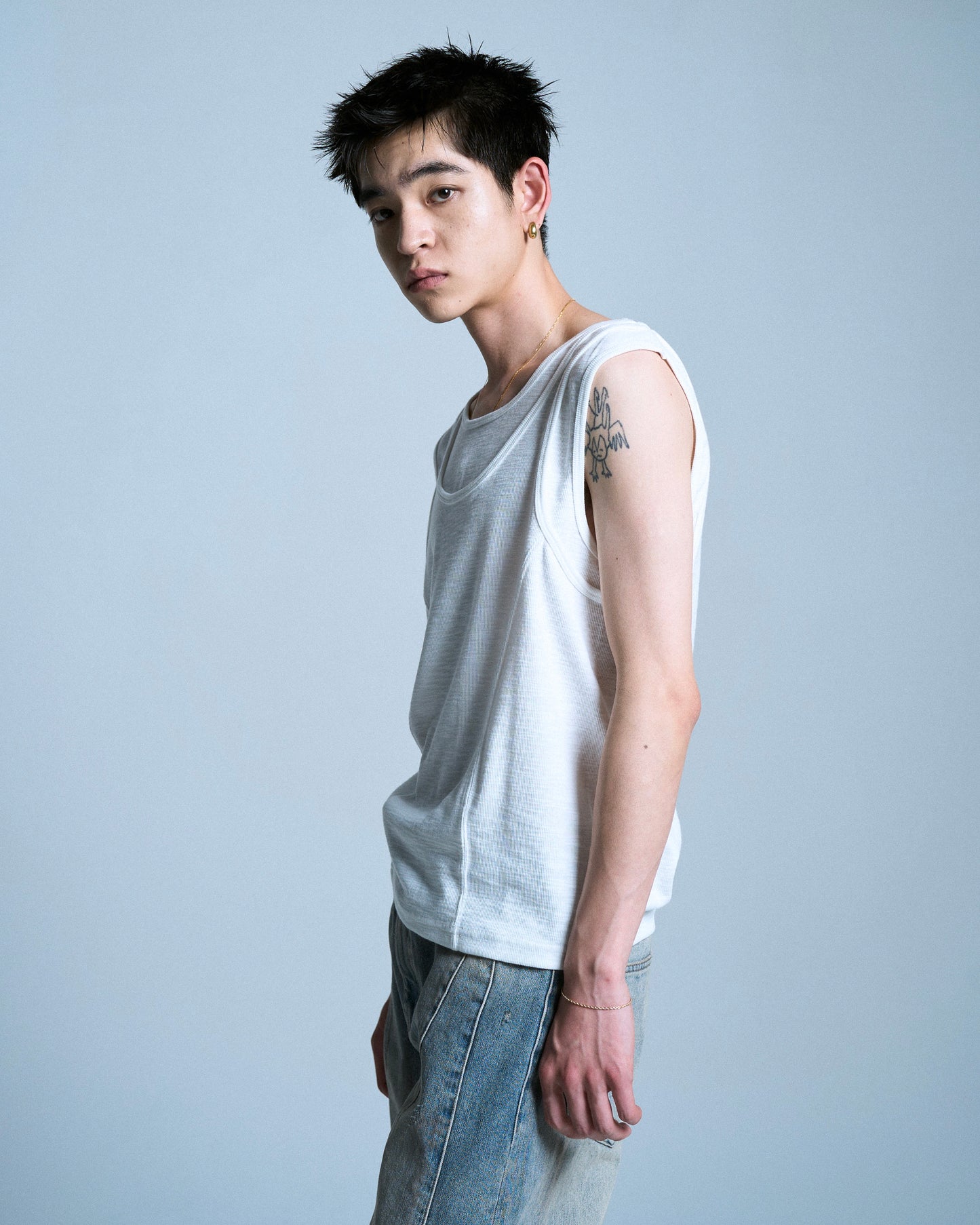 DOUBLE LAYER SLUB TANK TOP