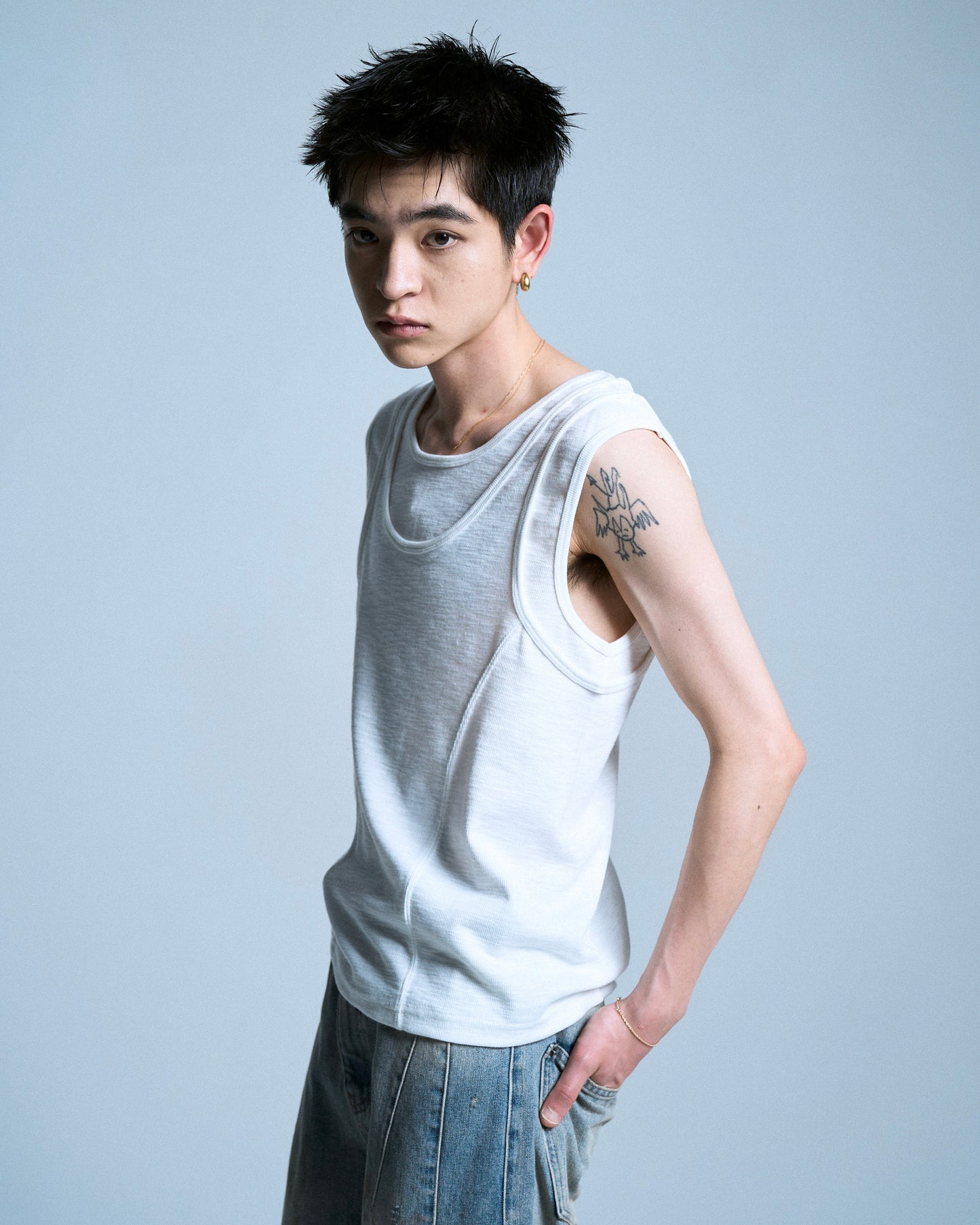 DOUBLE LAYER SLUB TANK TOP
