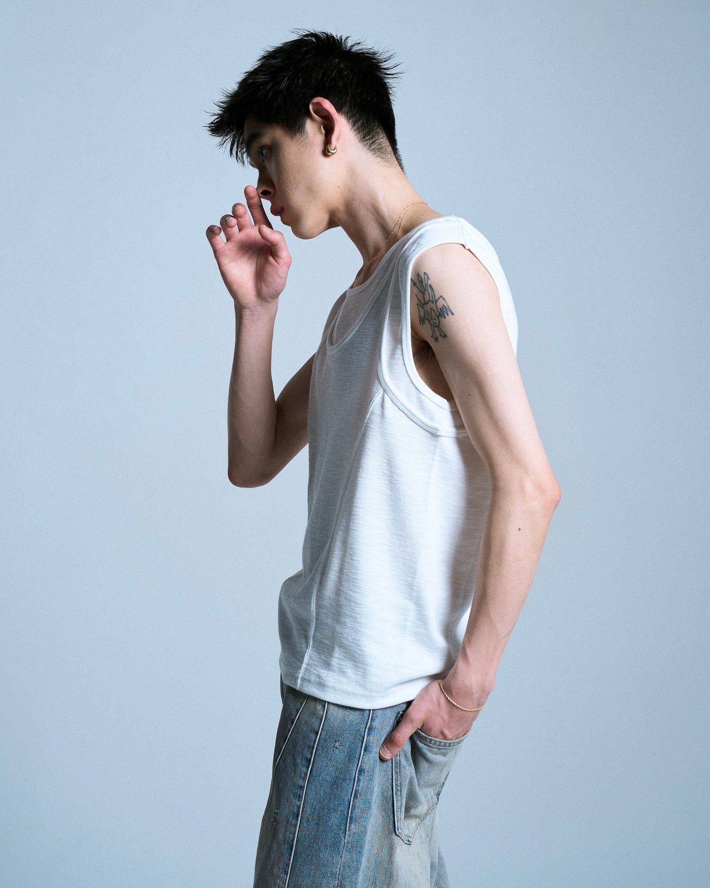 DOUBLE LAYER SLUB TANK TOP