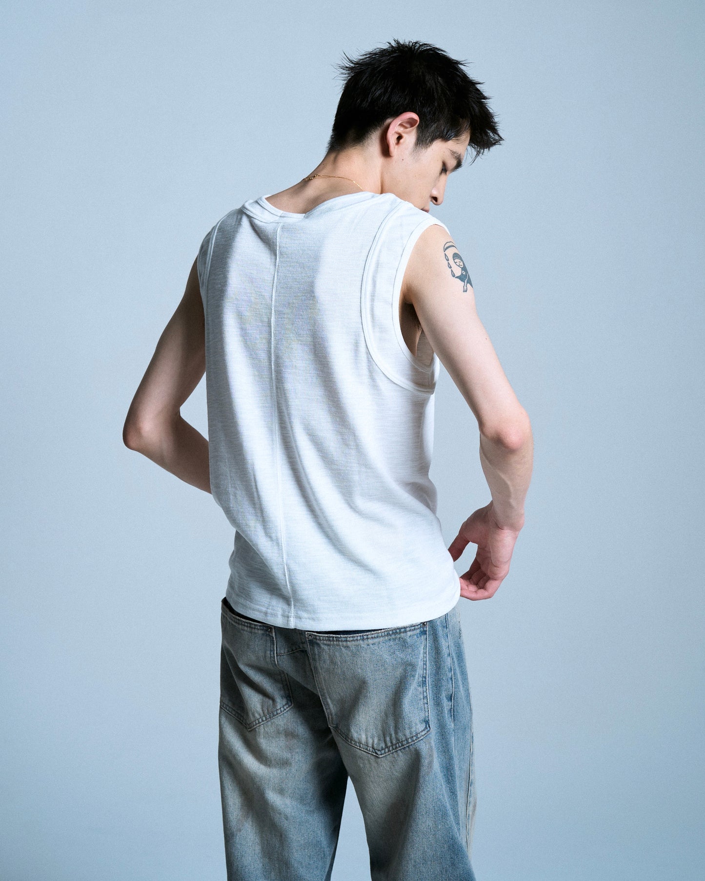 DOUBLE LAYER SLUB TANK TOP
