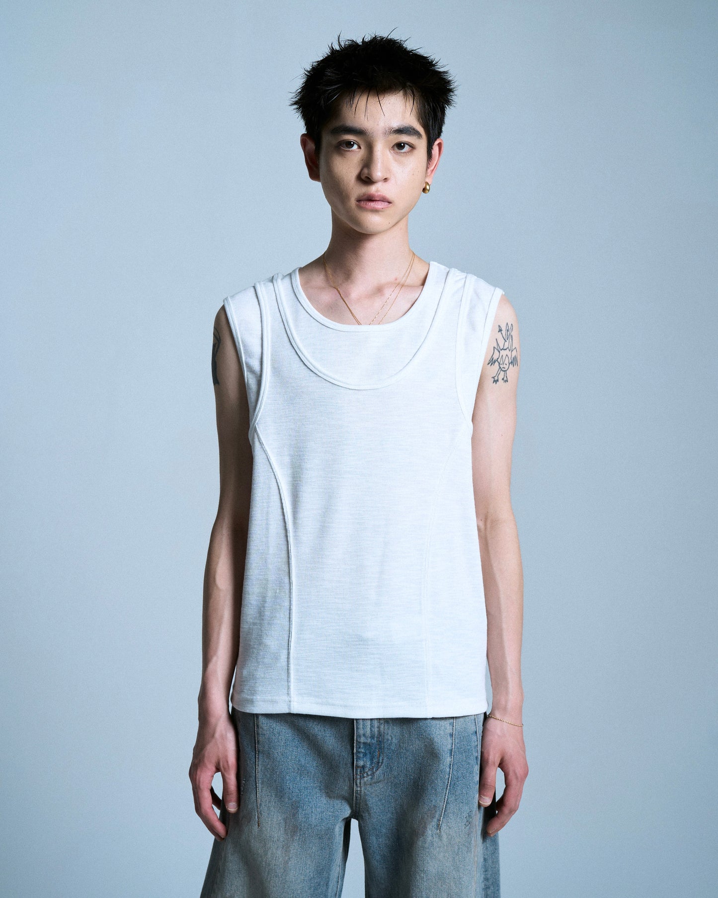 DOUBLE LAYER SLUB TANK TOP