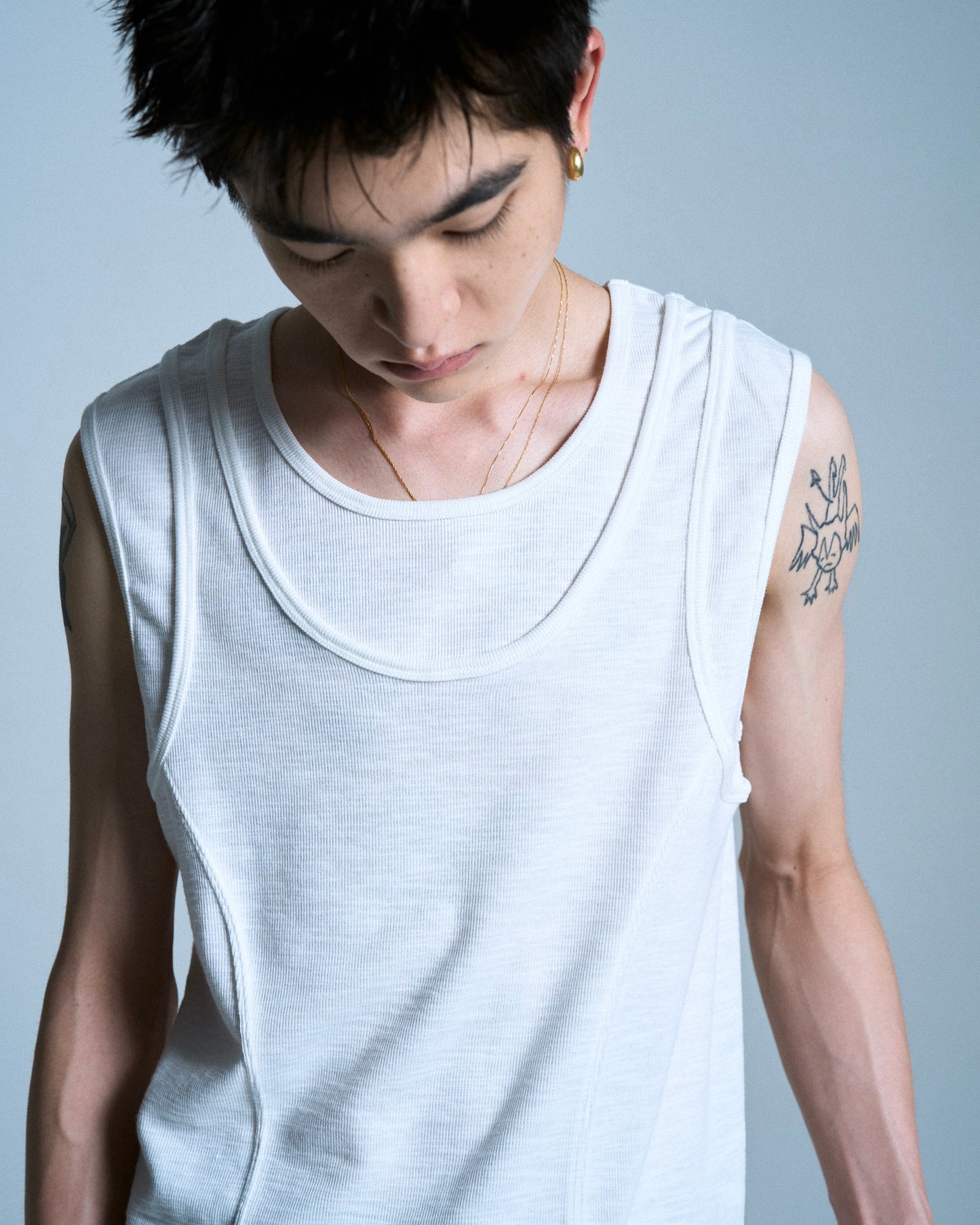 DOUBLE LAYER SLUB TANK TOP