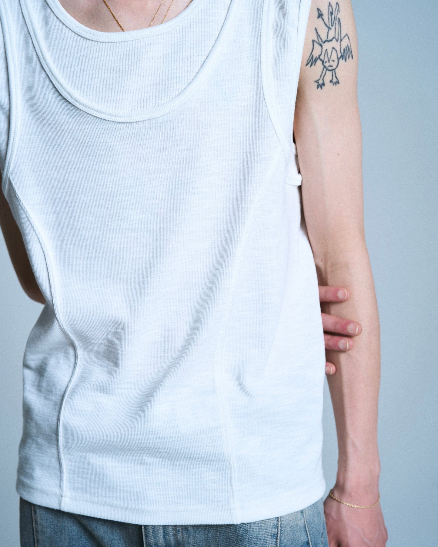 DOUBLE LAYER SLUB TANK TOP