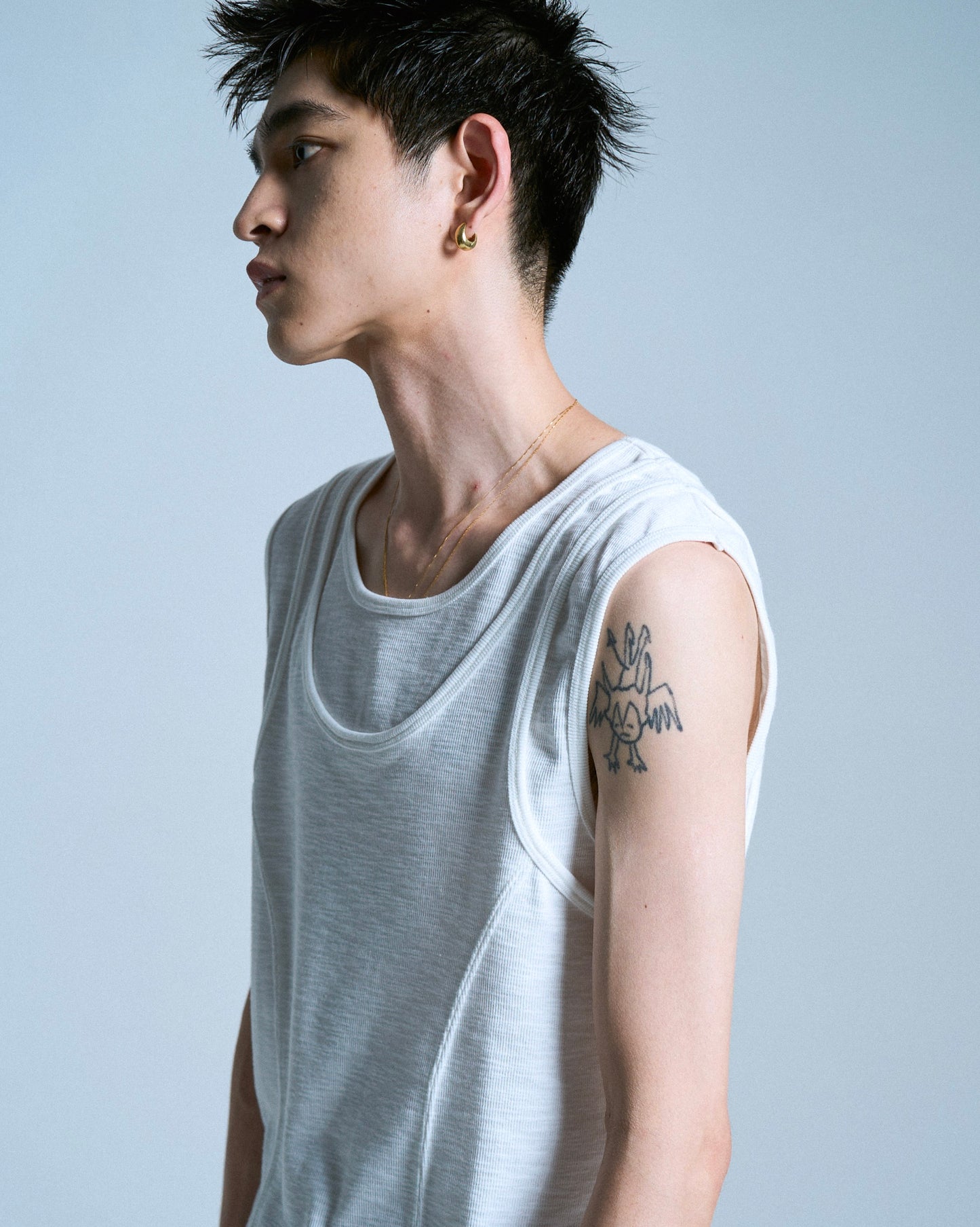DOUBLE LAYER SLUB TANK TOP