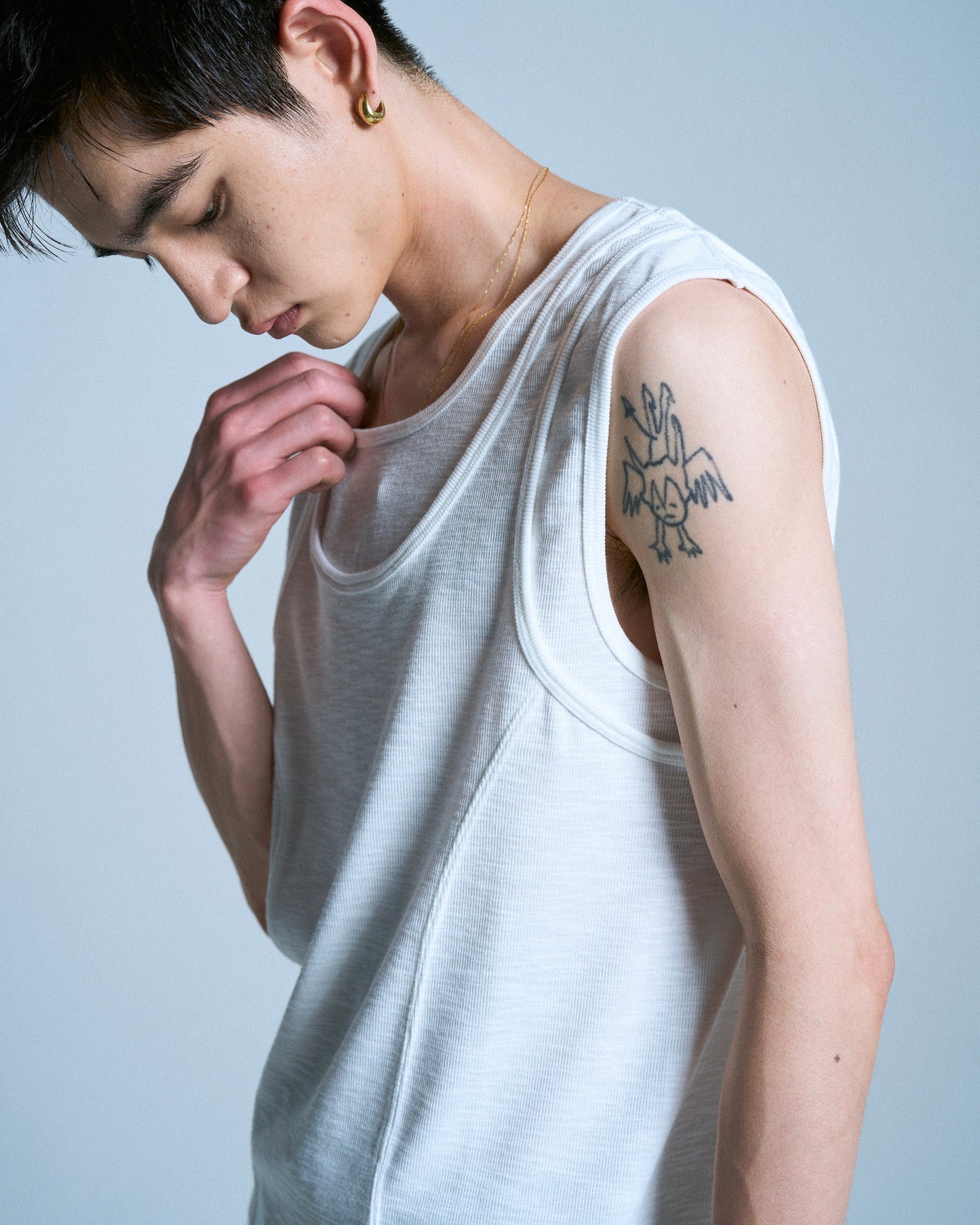 DOUBLE LAYER SLUB TANK TOP