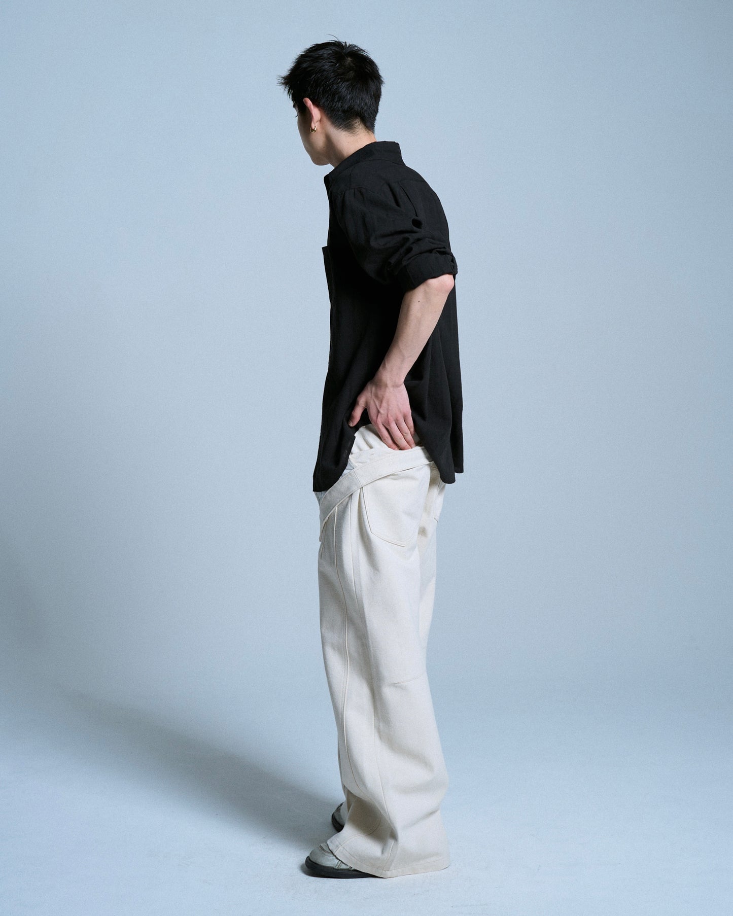 DOUBLE WAIST SLUB RIGID DENIM