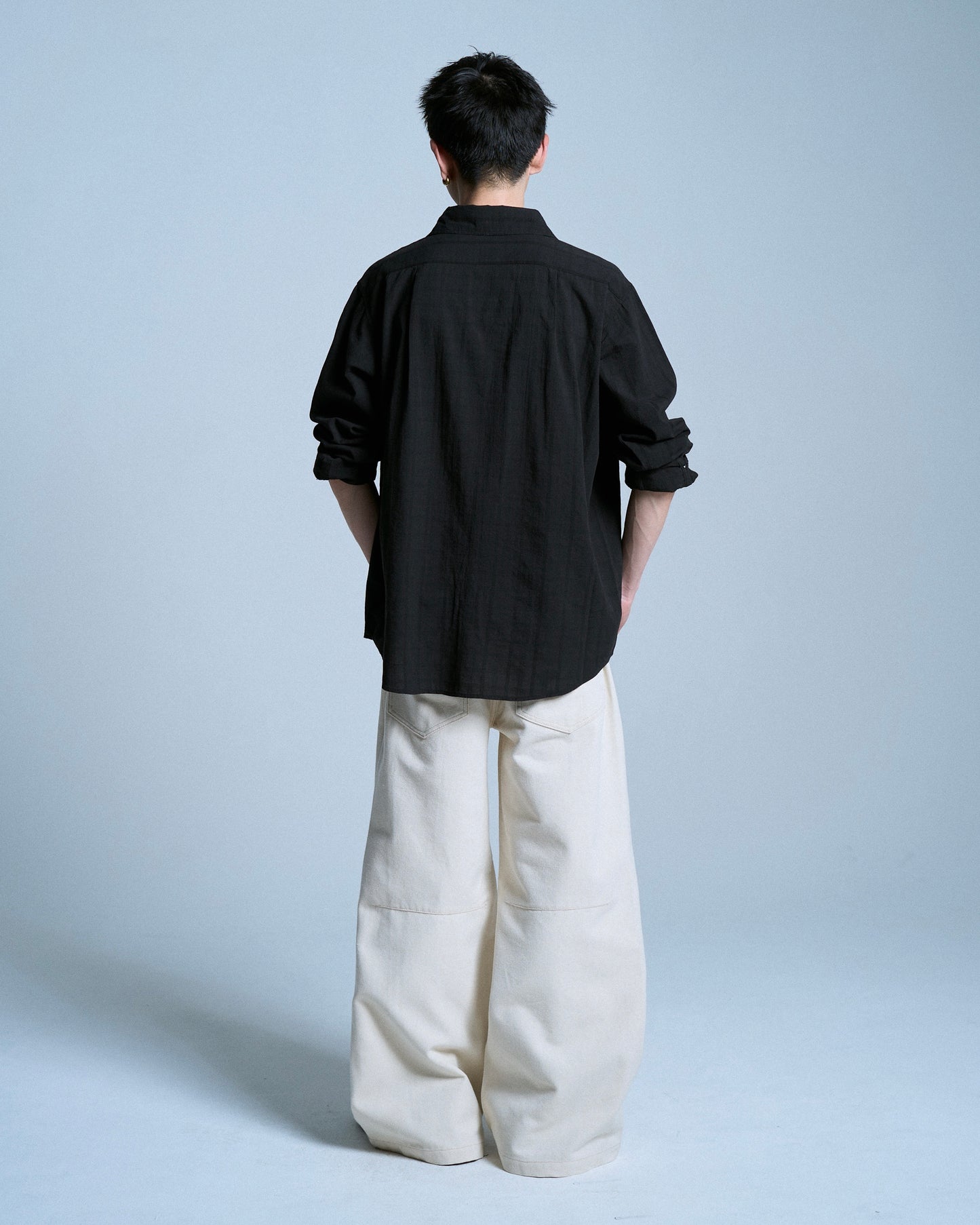 DOUBLE WAIST SLUB RIGID DENIM