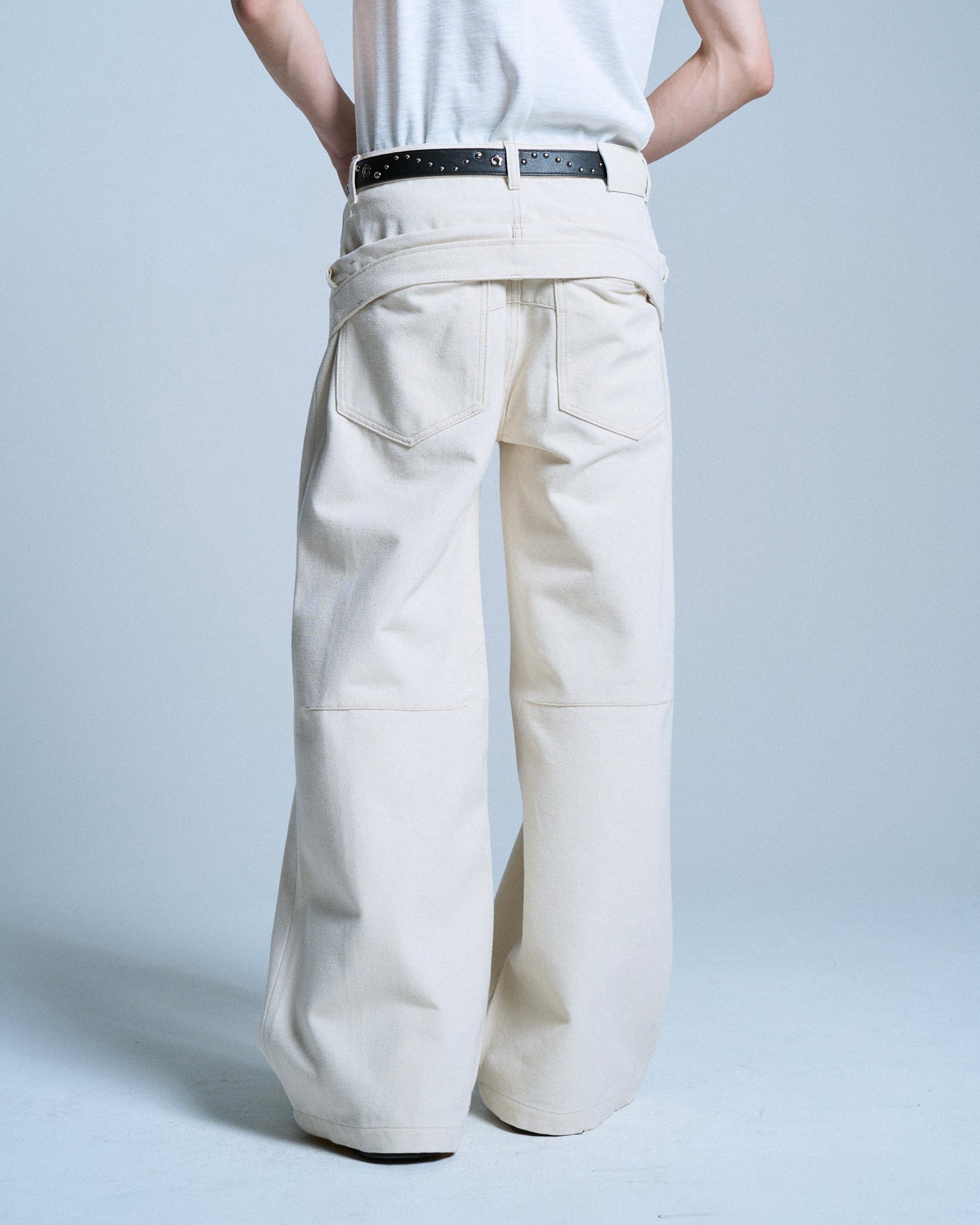 DOUBLE WAIST SLUB RIGID DENIM