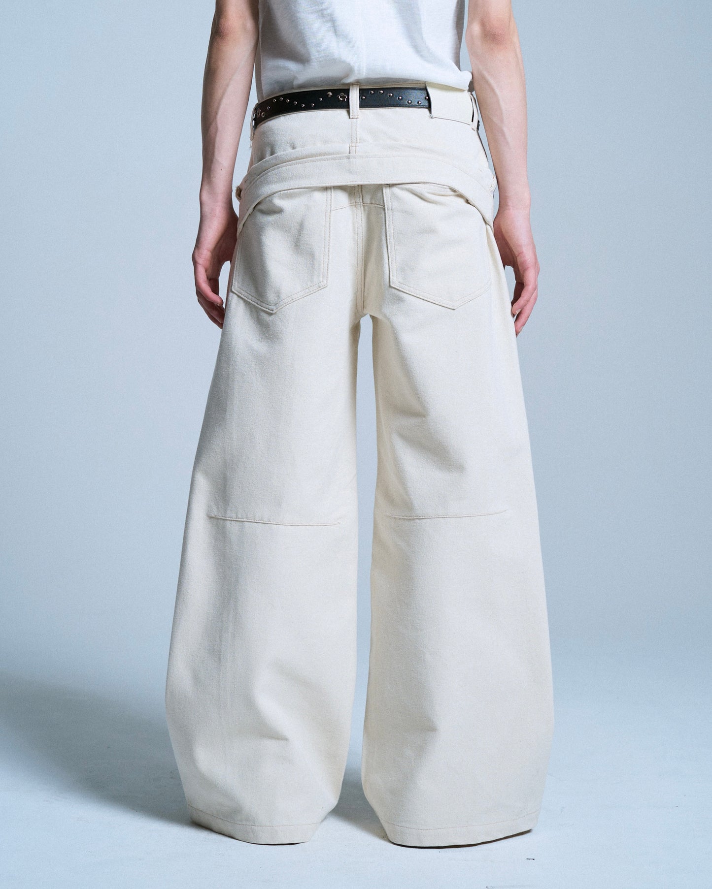 DOUBLE WAIST SLUB RIGID DENIM