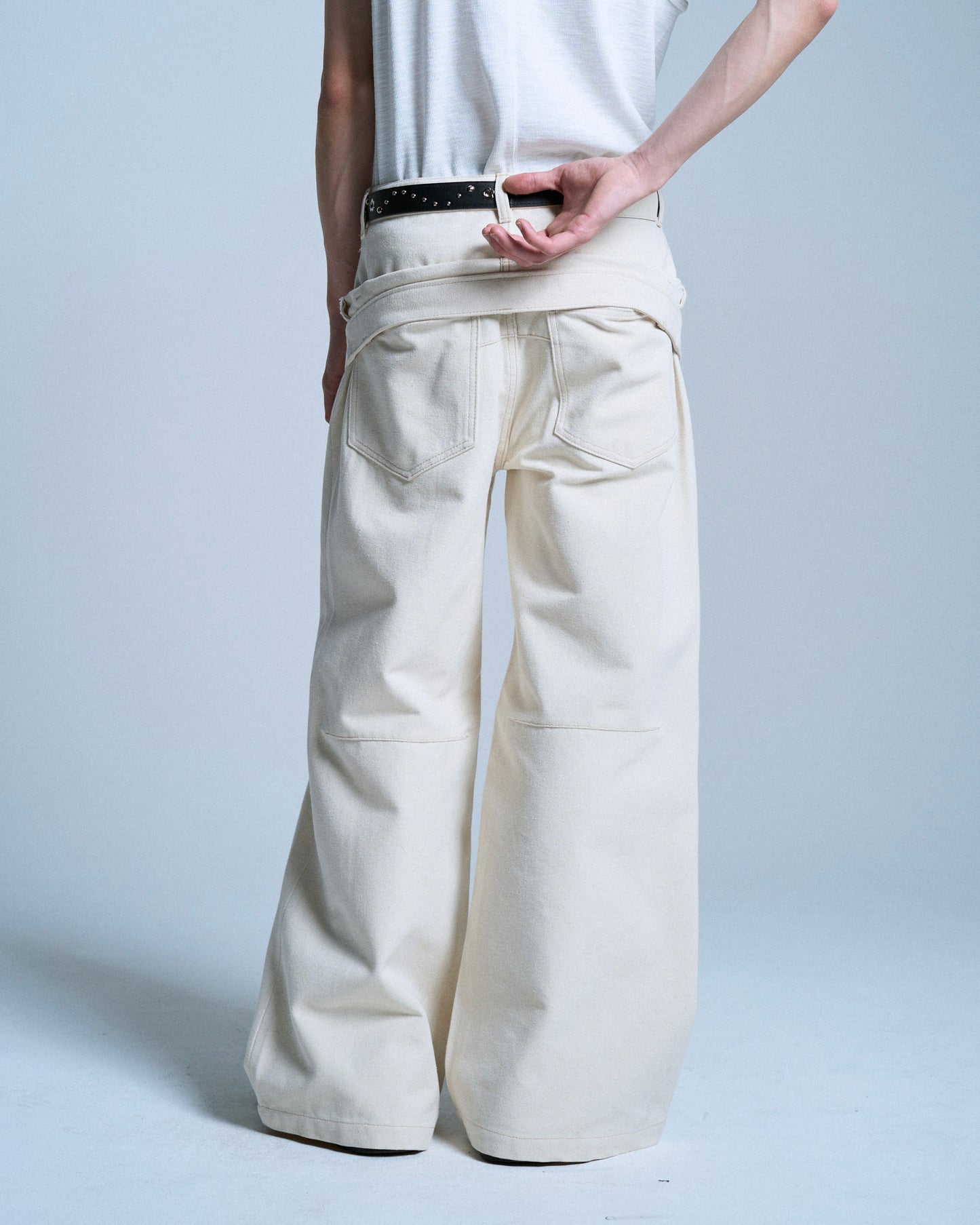 DOUBLE WAIST SLUB RIGID DENIM