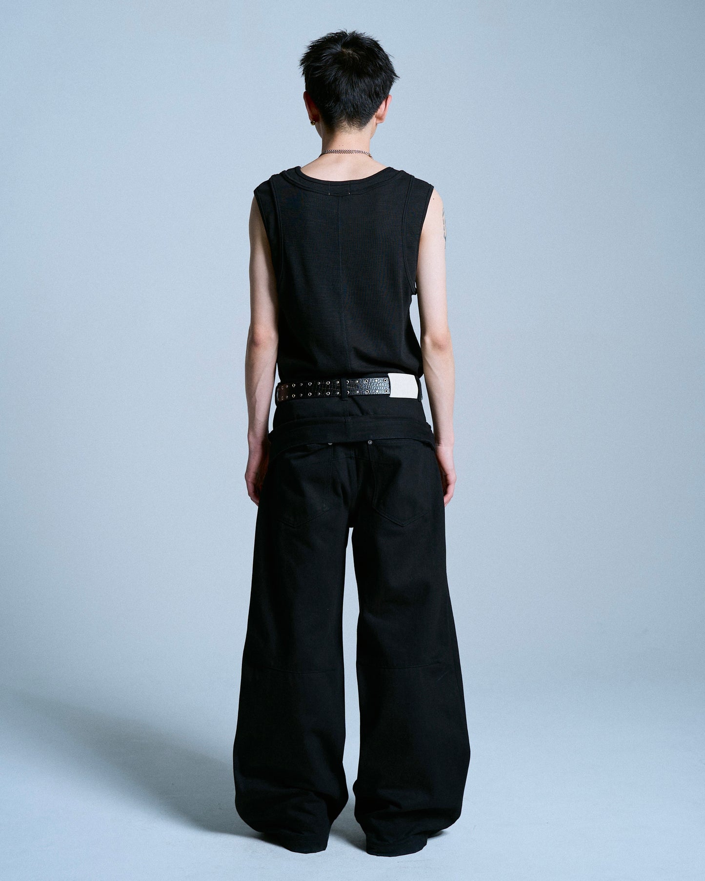 DOUBLE WAIST SLUB RIGID DENIM