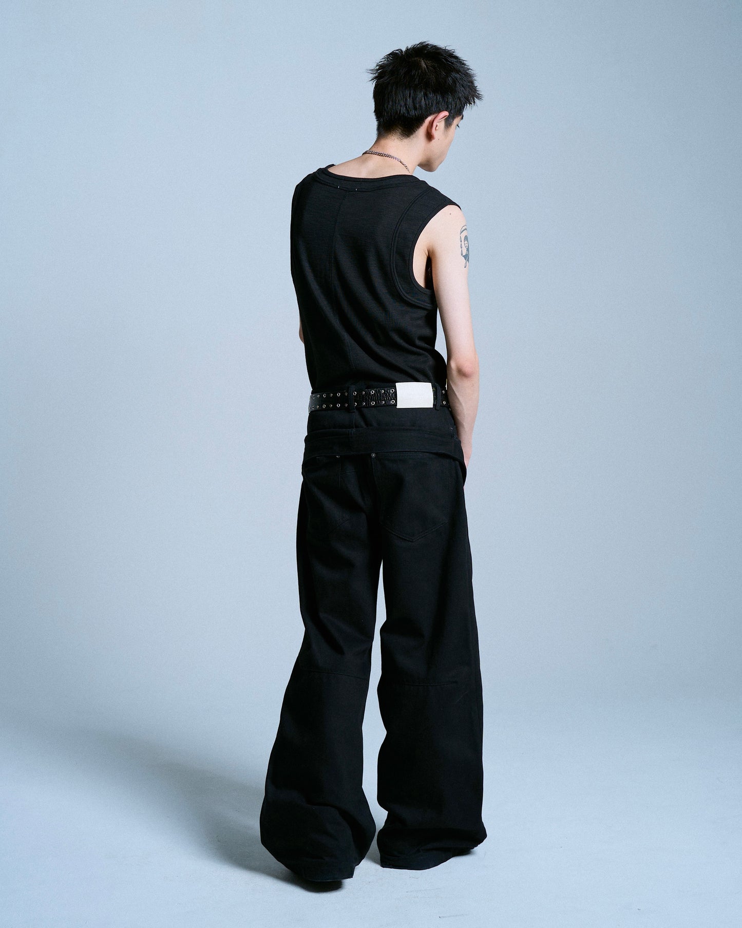 DOUBLE WAIST SLUB RIGID DENIM