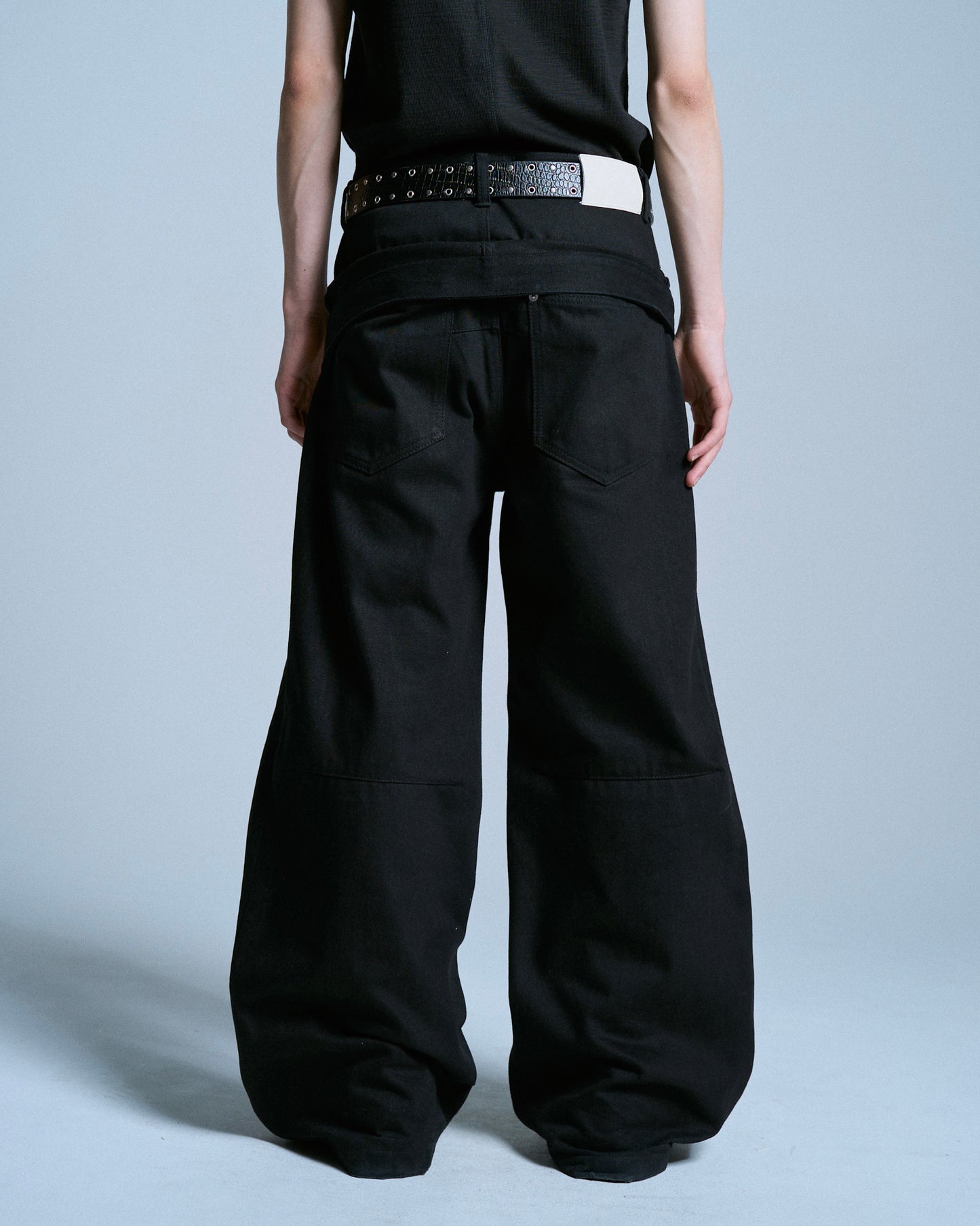 DOUBLE WAIST SLUB RIGID DENIM