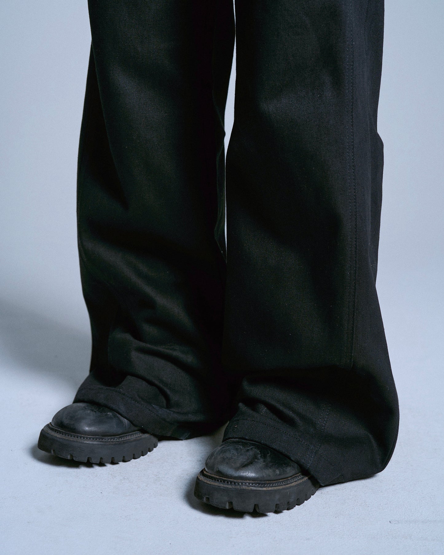 DOUBLE WAIST SLUB RIGID DENIM