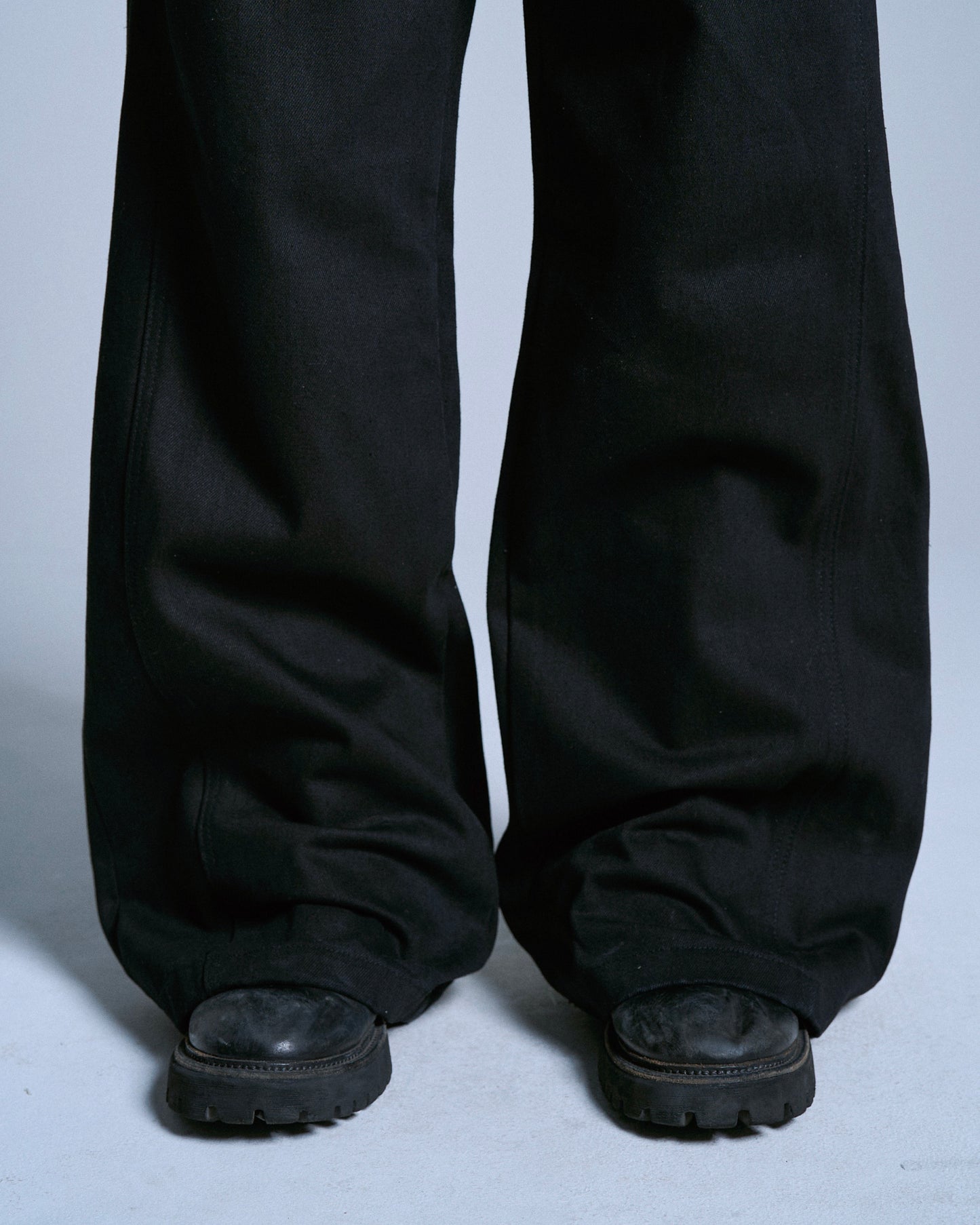 DOUBLE WAIST SLUB RIGID DENIM