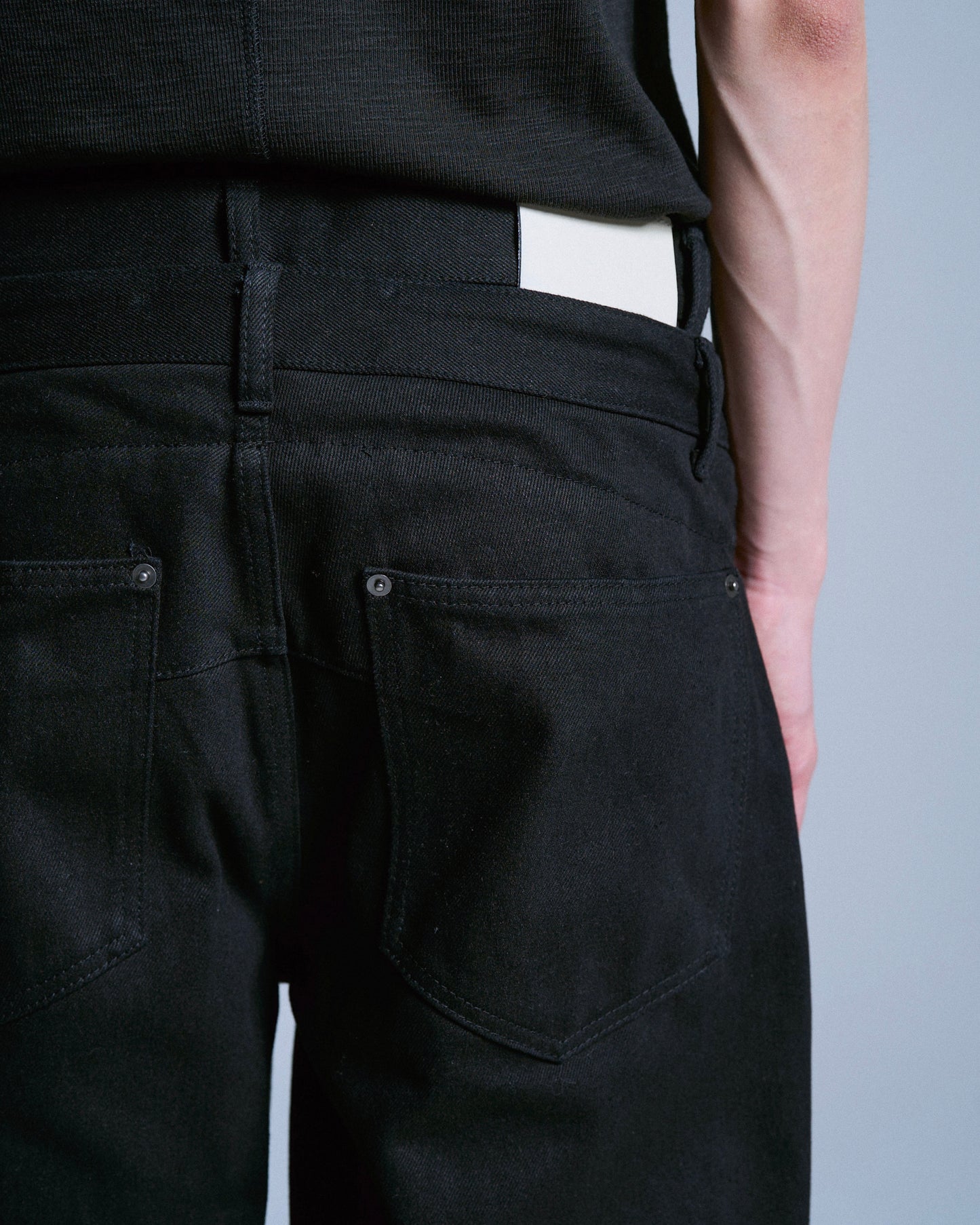 DOUBLE WAIST SLUB RIGID DENIM
