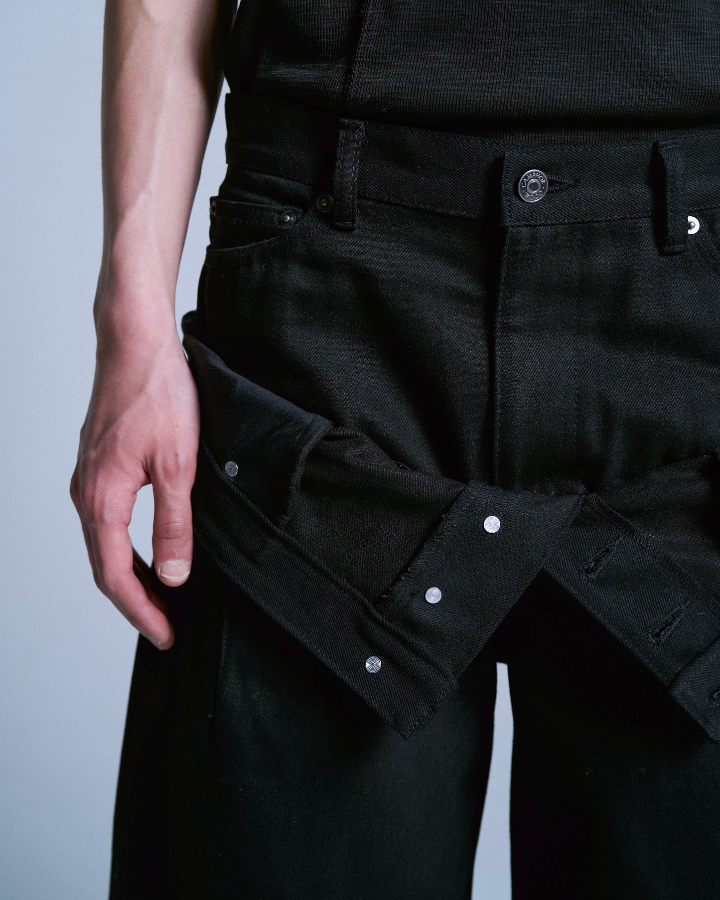 DOUBLE WAIST SLUB RIGID DENIM