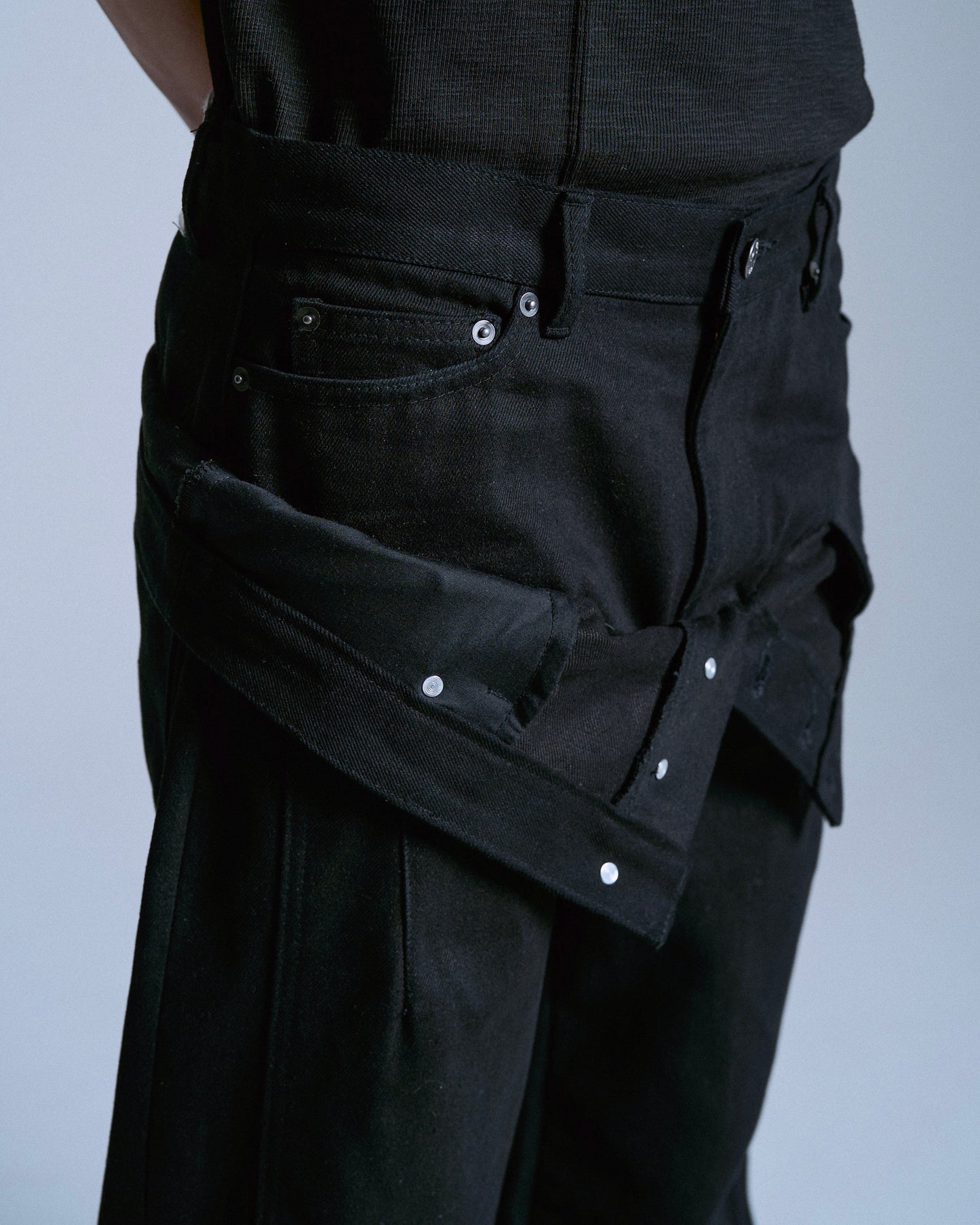 DOUBLE WAIST SLUB RIGID DENIM