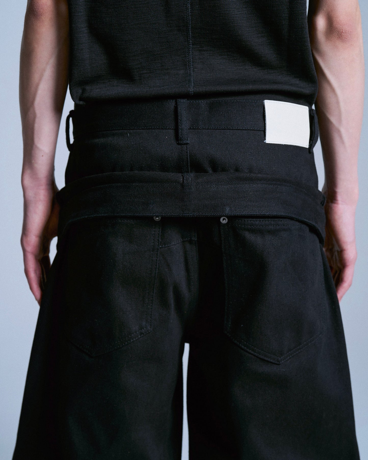 DOUBLE WAIST SLUB RIGID DENIM