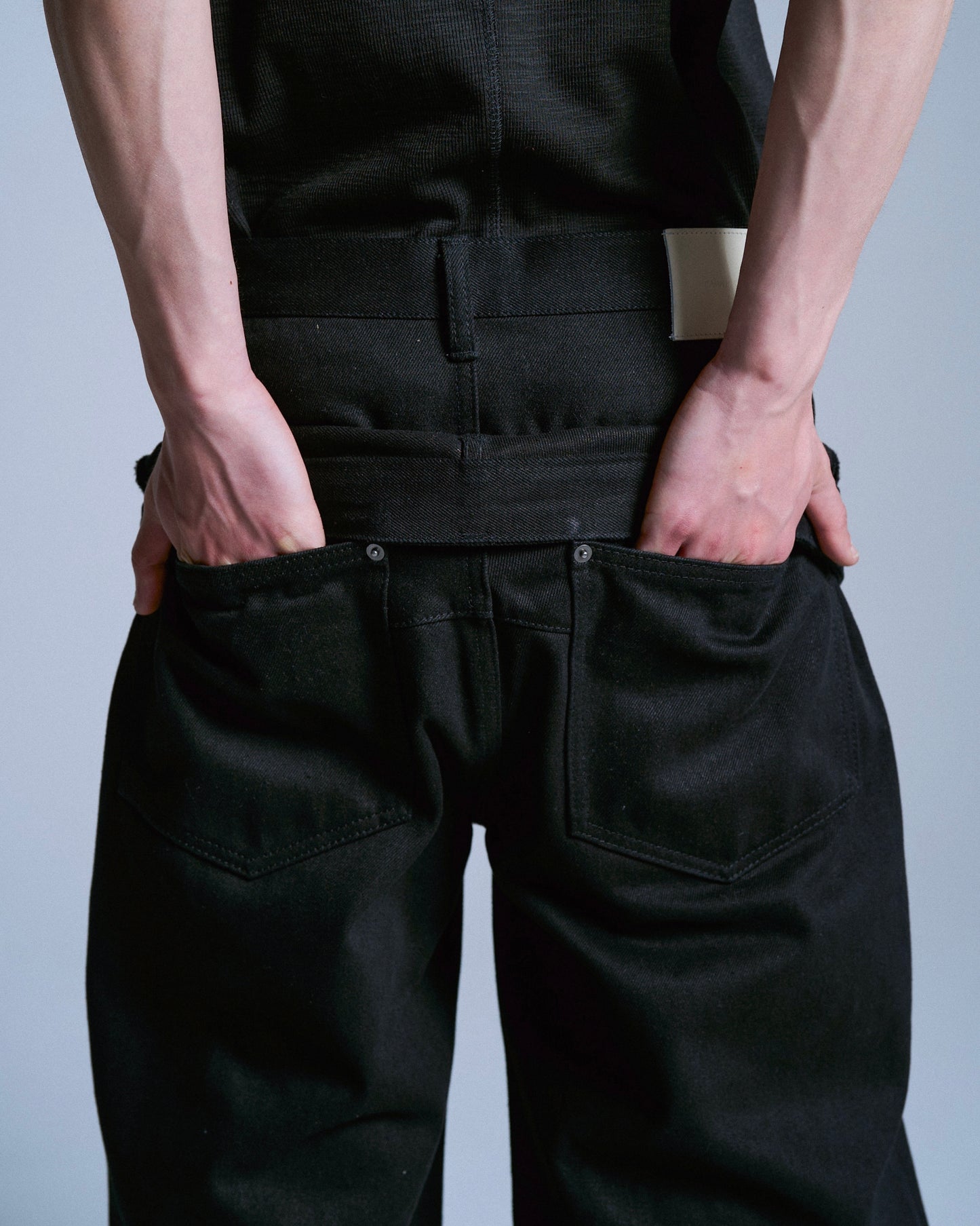 DOUBLE WAIST SLUB RIGID DENIM