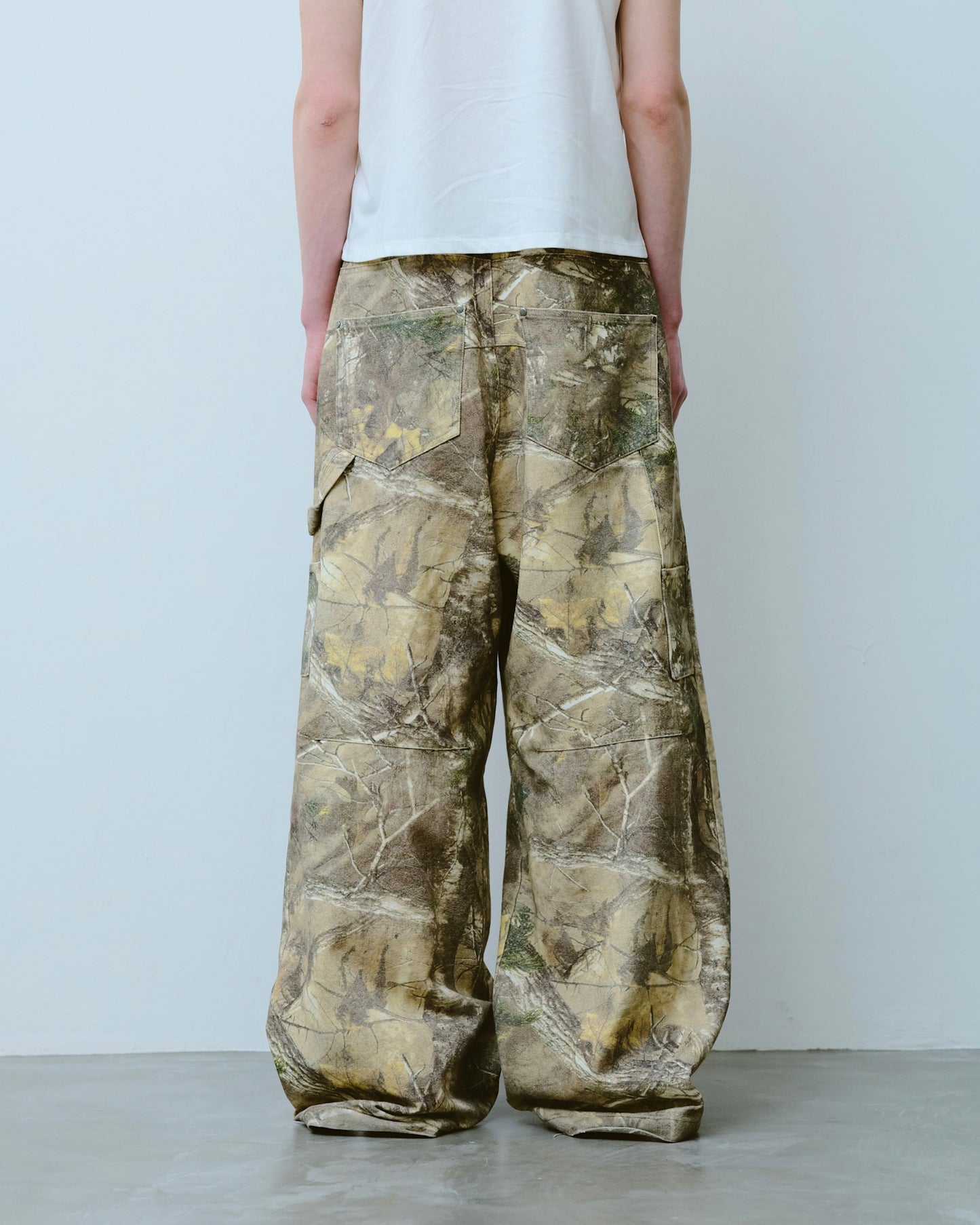 wide baggy real tree painter trousers