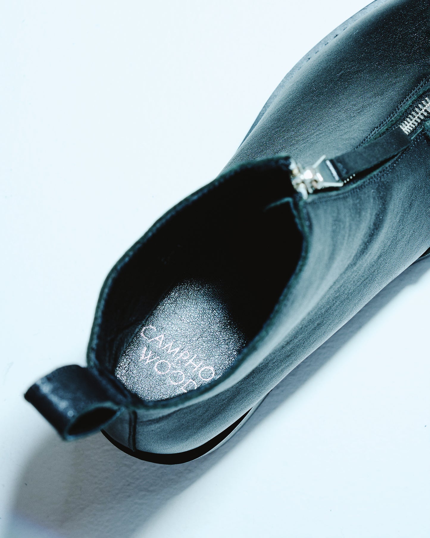 REAL LEATHER FRONT ZIP BOOTS