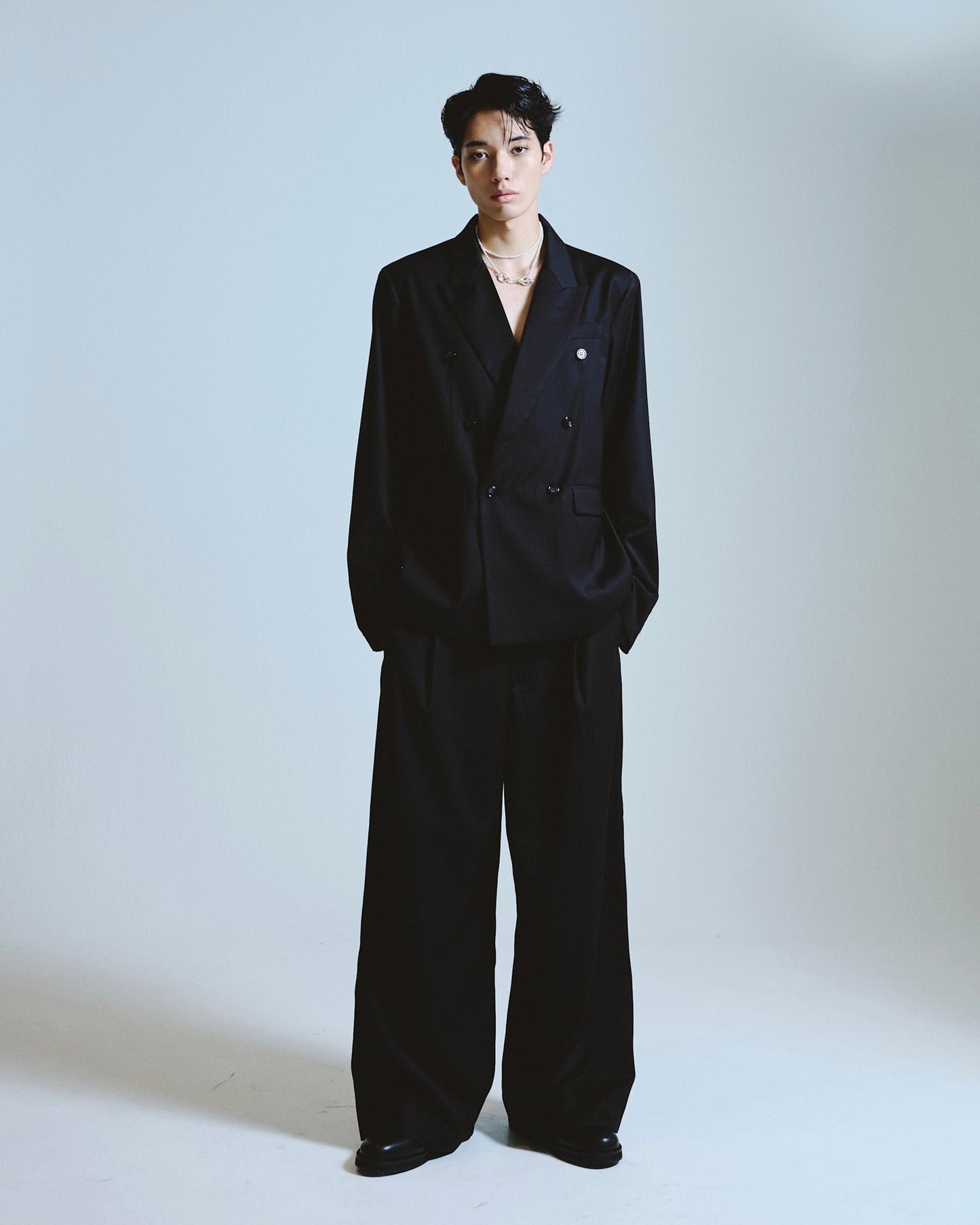 double breasted tailored jacket