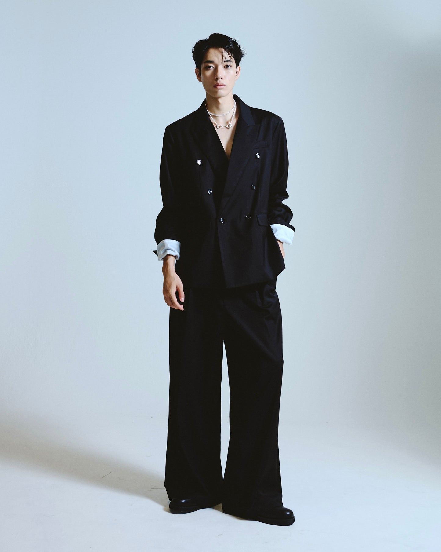 double breasted tailored jacket