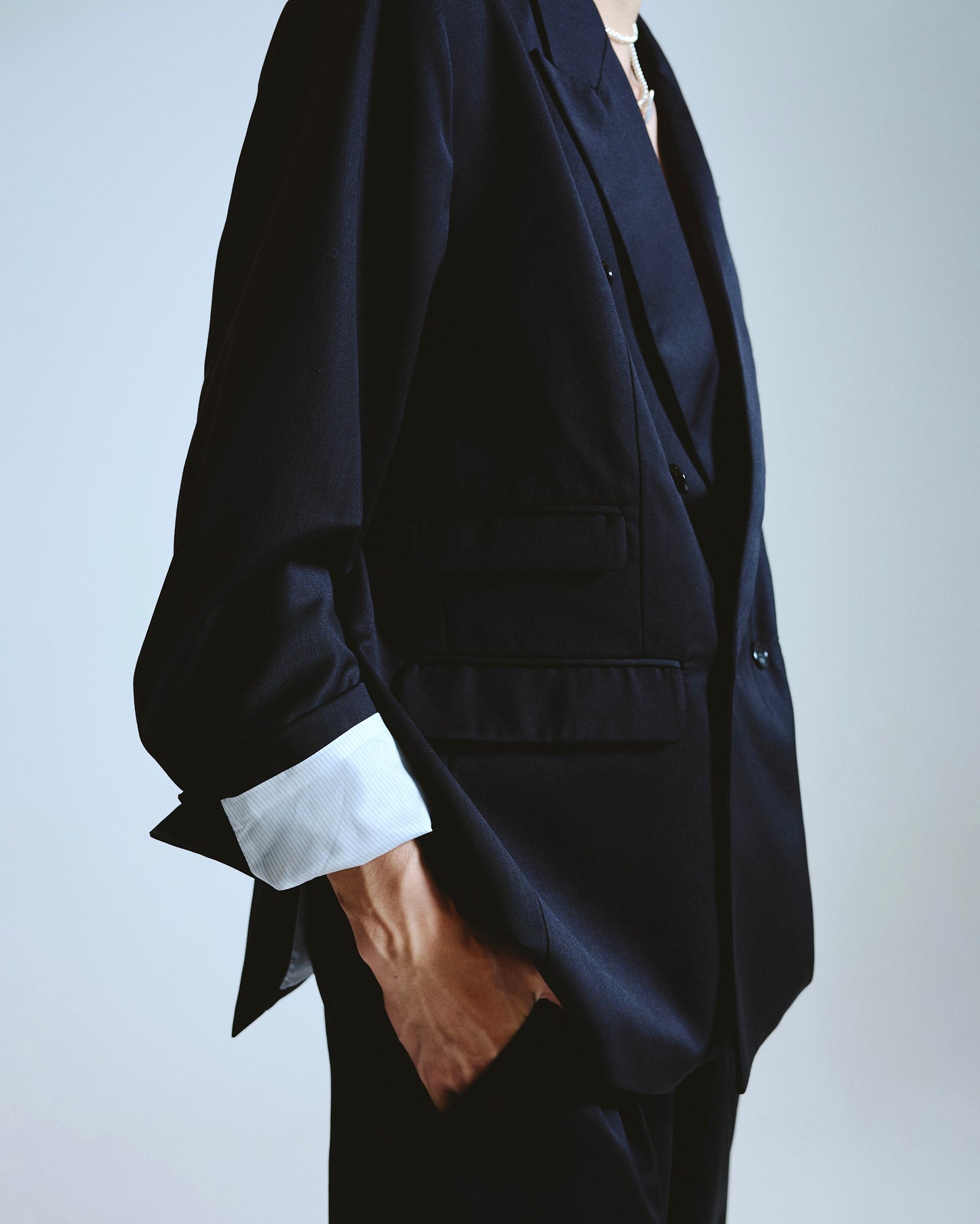 double breasted tailored jacket