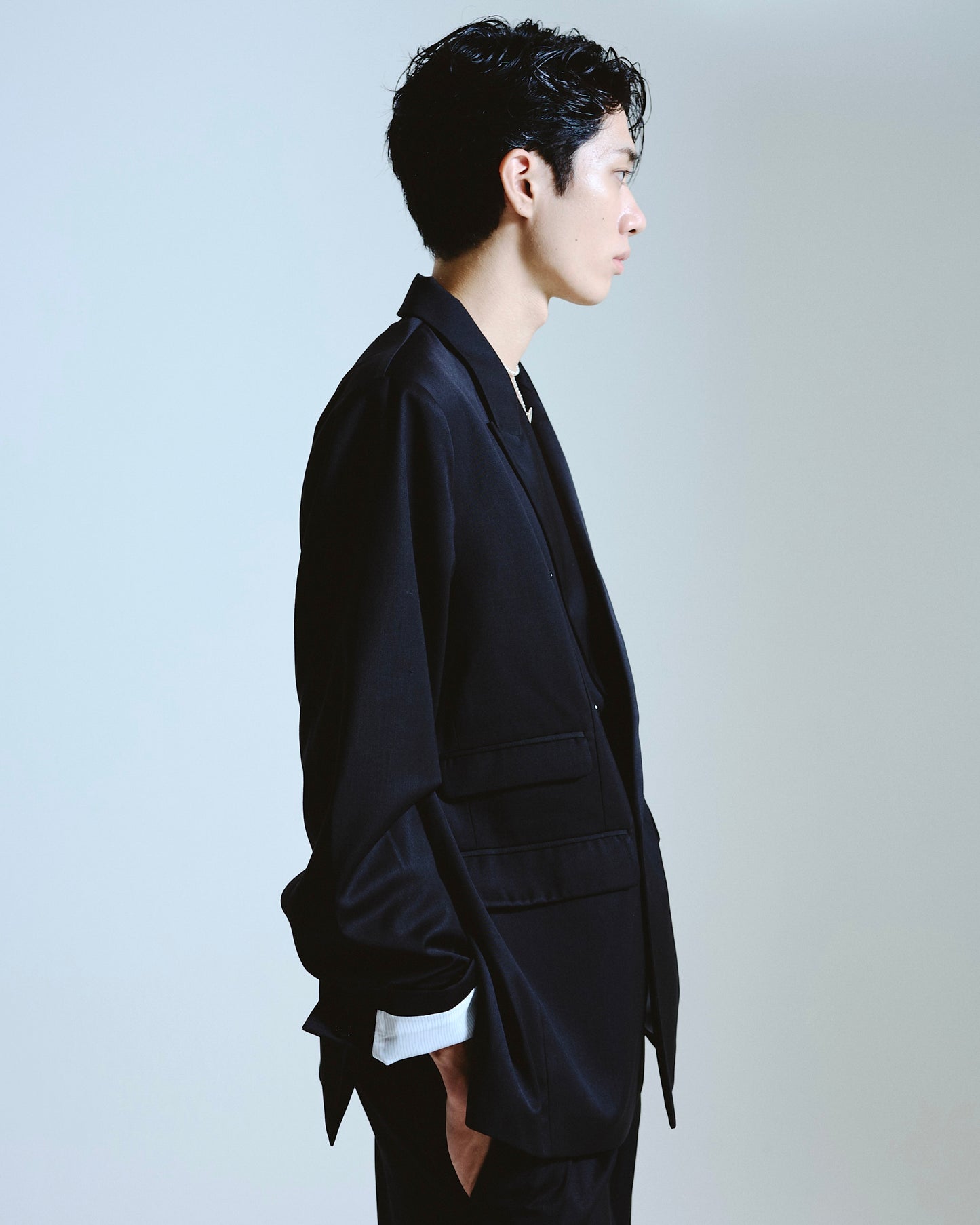double breasted tailored jacket
