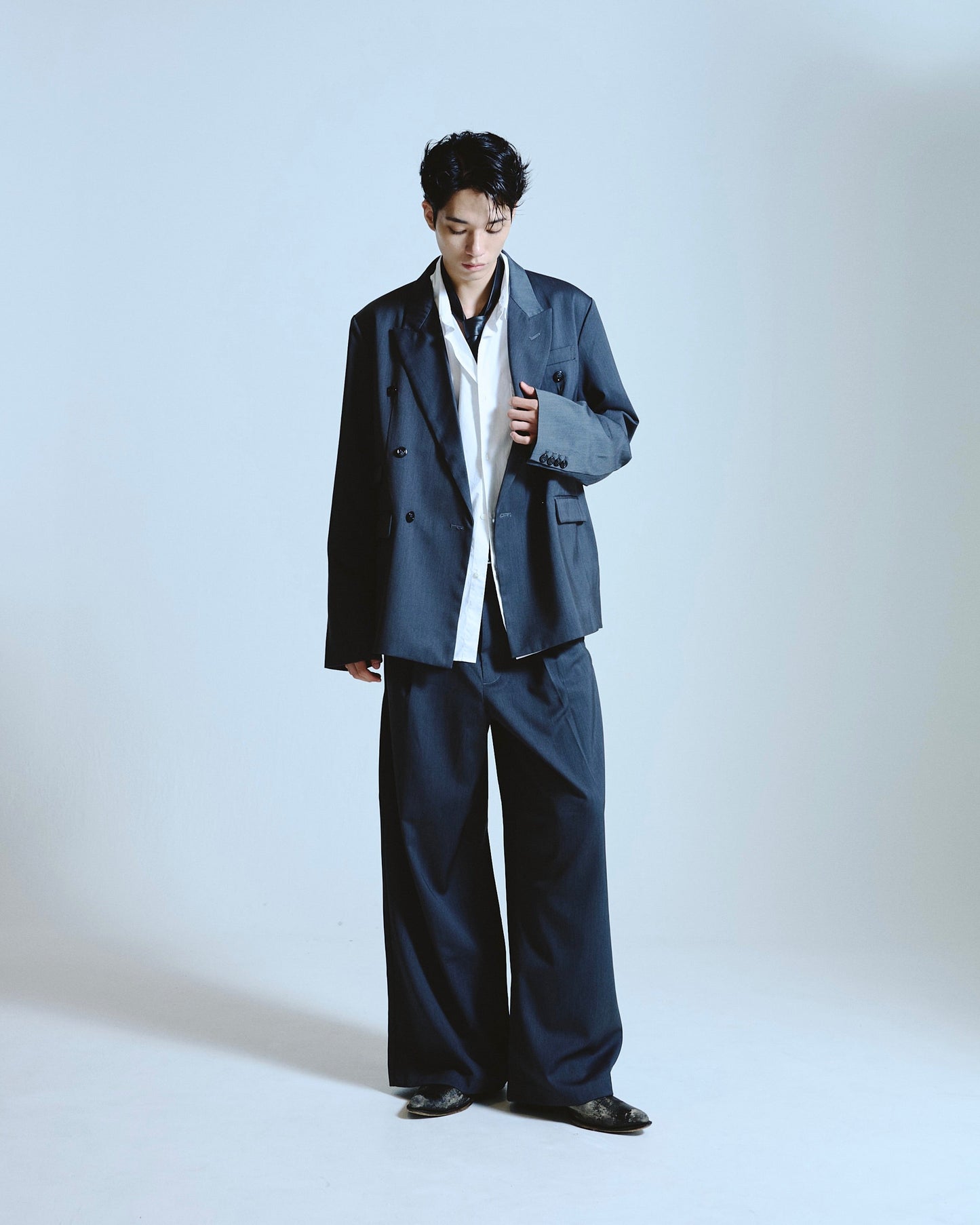 double breasted tailored jacket