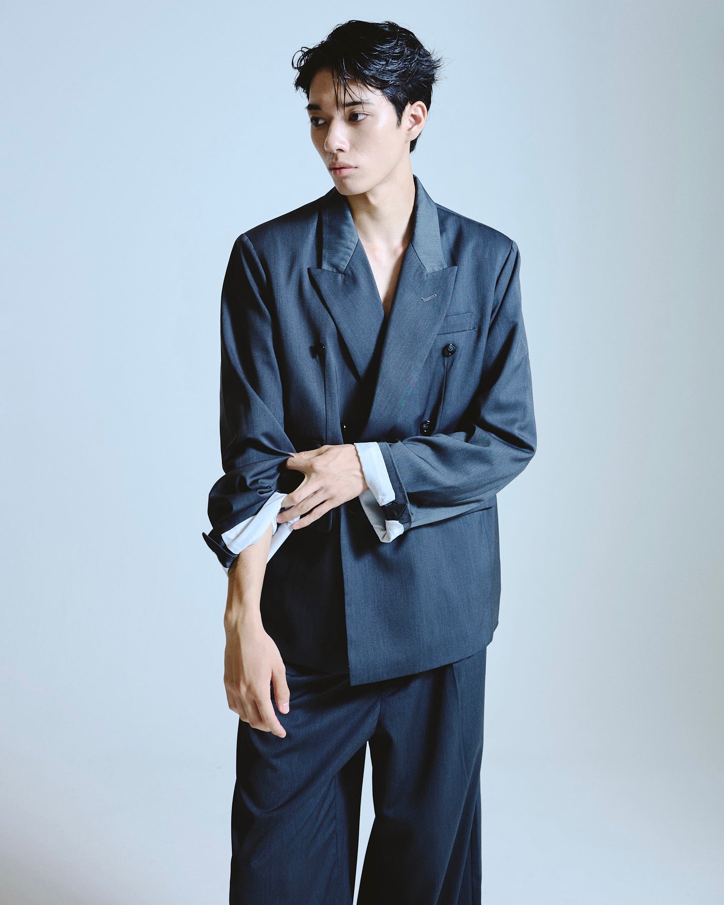 double breasted tailored jacket