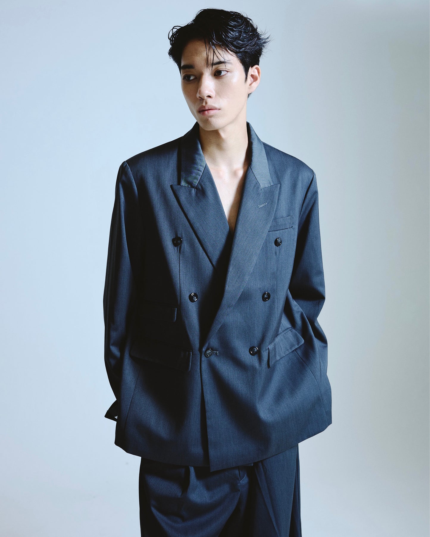 double breasted tailored jacket