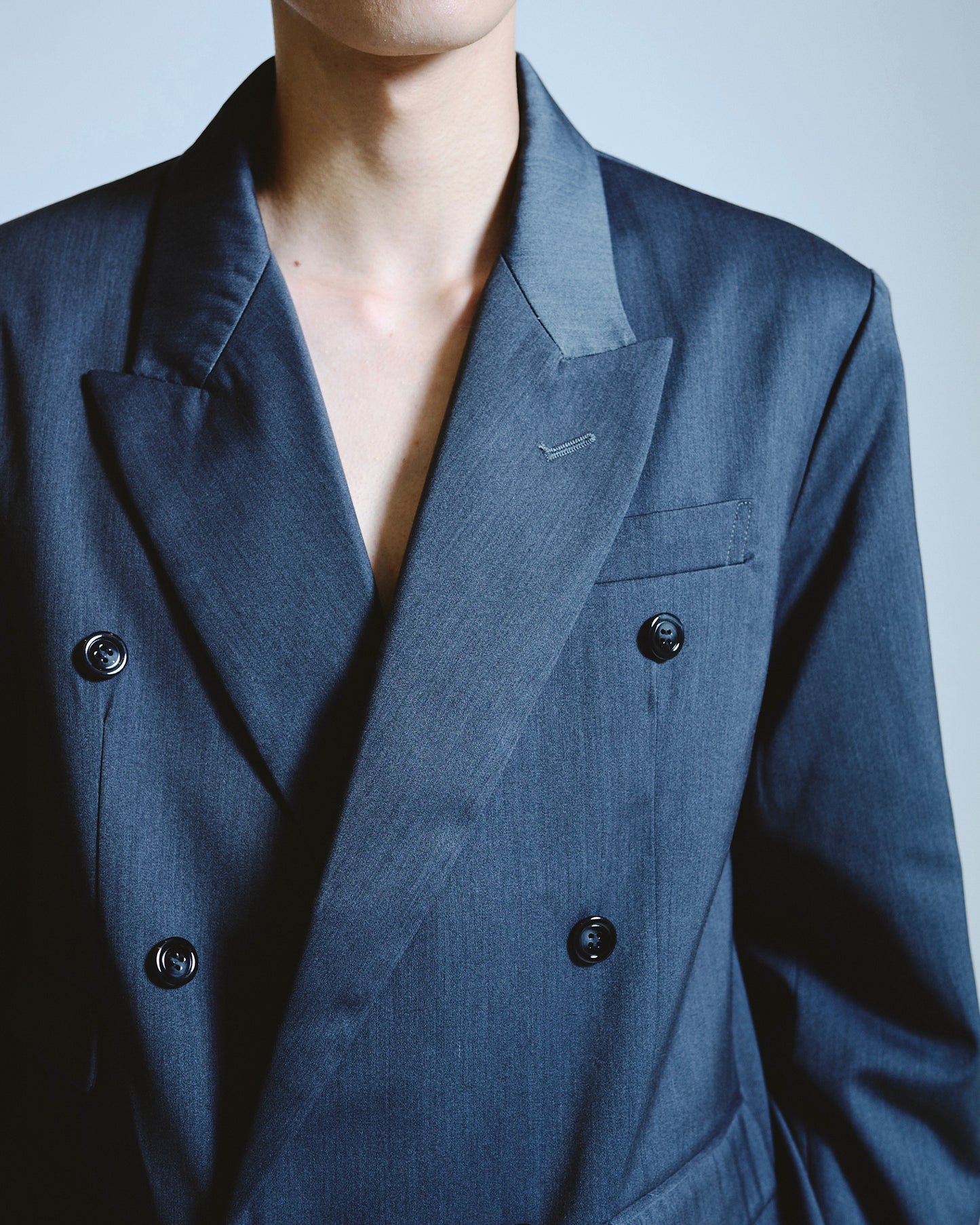 double breasted tailored jacket