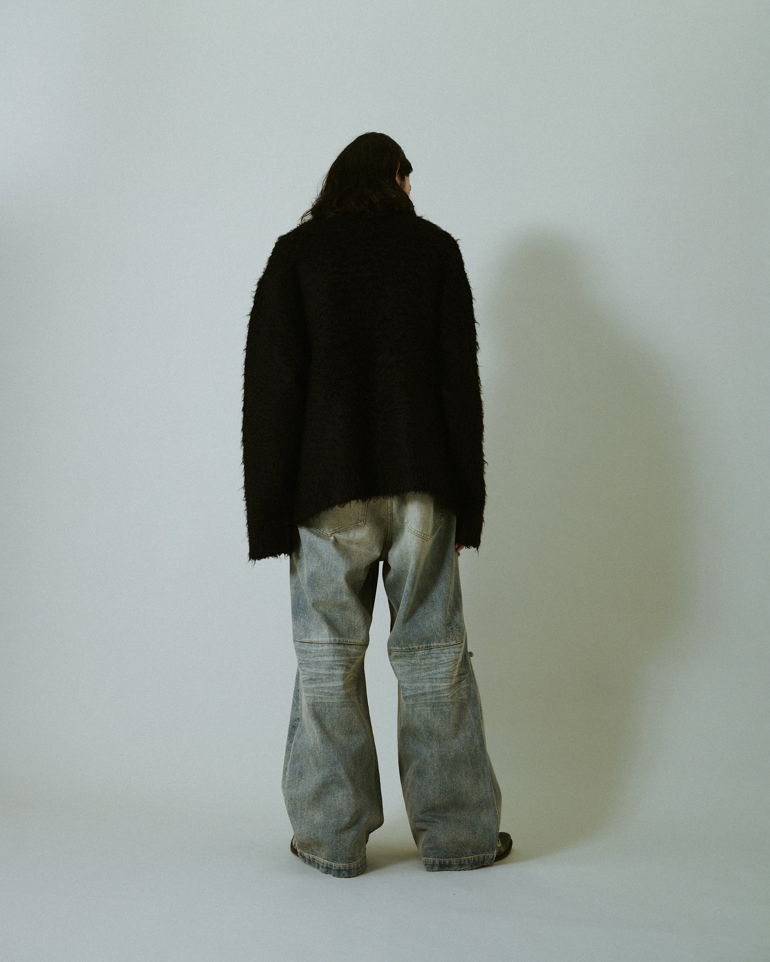 MOHAIR TOUCH SUPER SHAGGY CARDIGAN – CAMPHOR WOOD - OFFICIAL