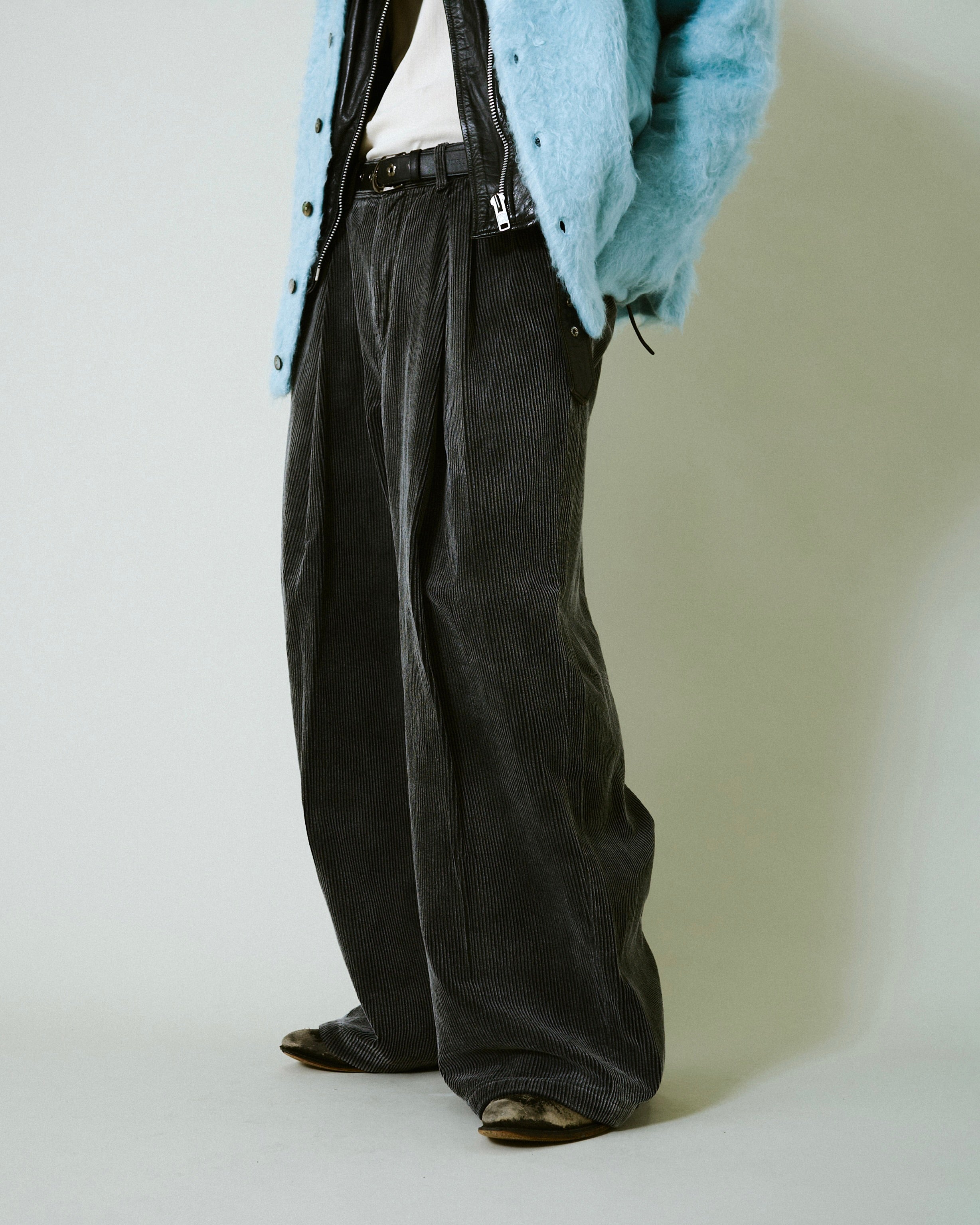 super baggy faded corduroy trousers – CAMPHOR WOOD - OFFICIAL