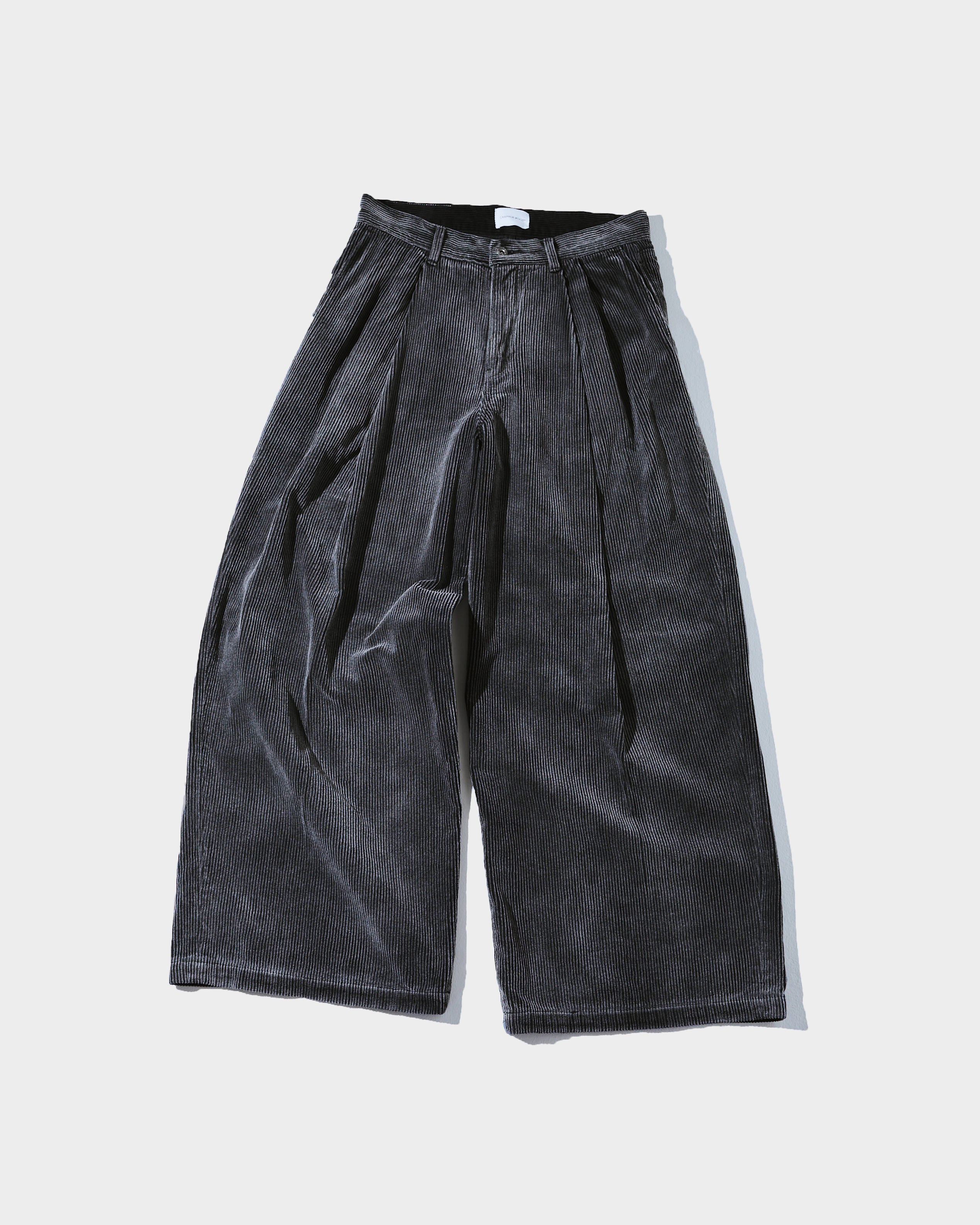 SUPER BAGGY FADED CORDUROY TROUSERS – CAMPHOR WOOD - OFFICIAL