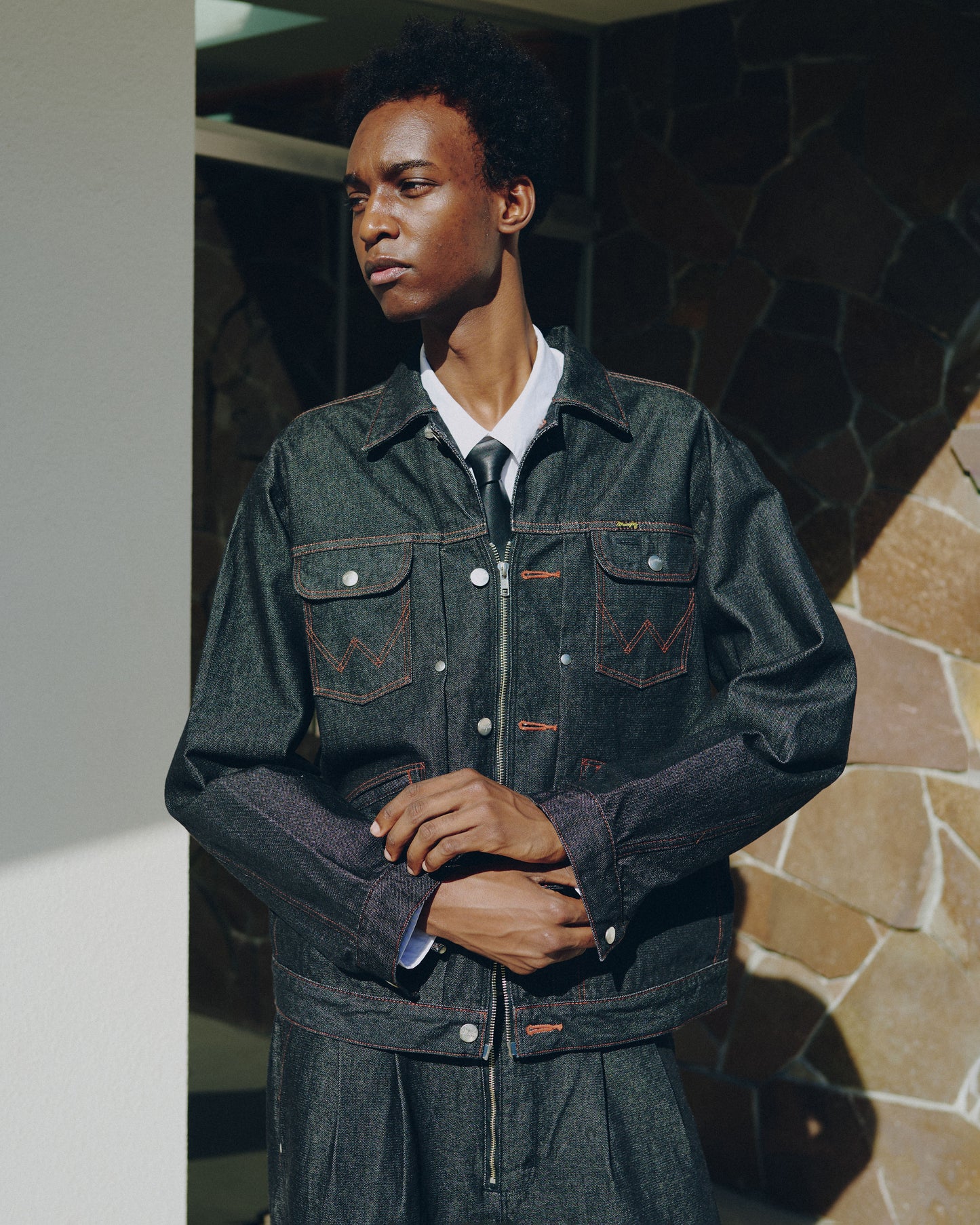 【Wrangler × CamphorWood】 custom 2way trucker denim jacket  【124MJ×24MJZ】