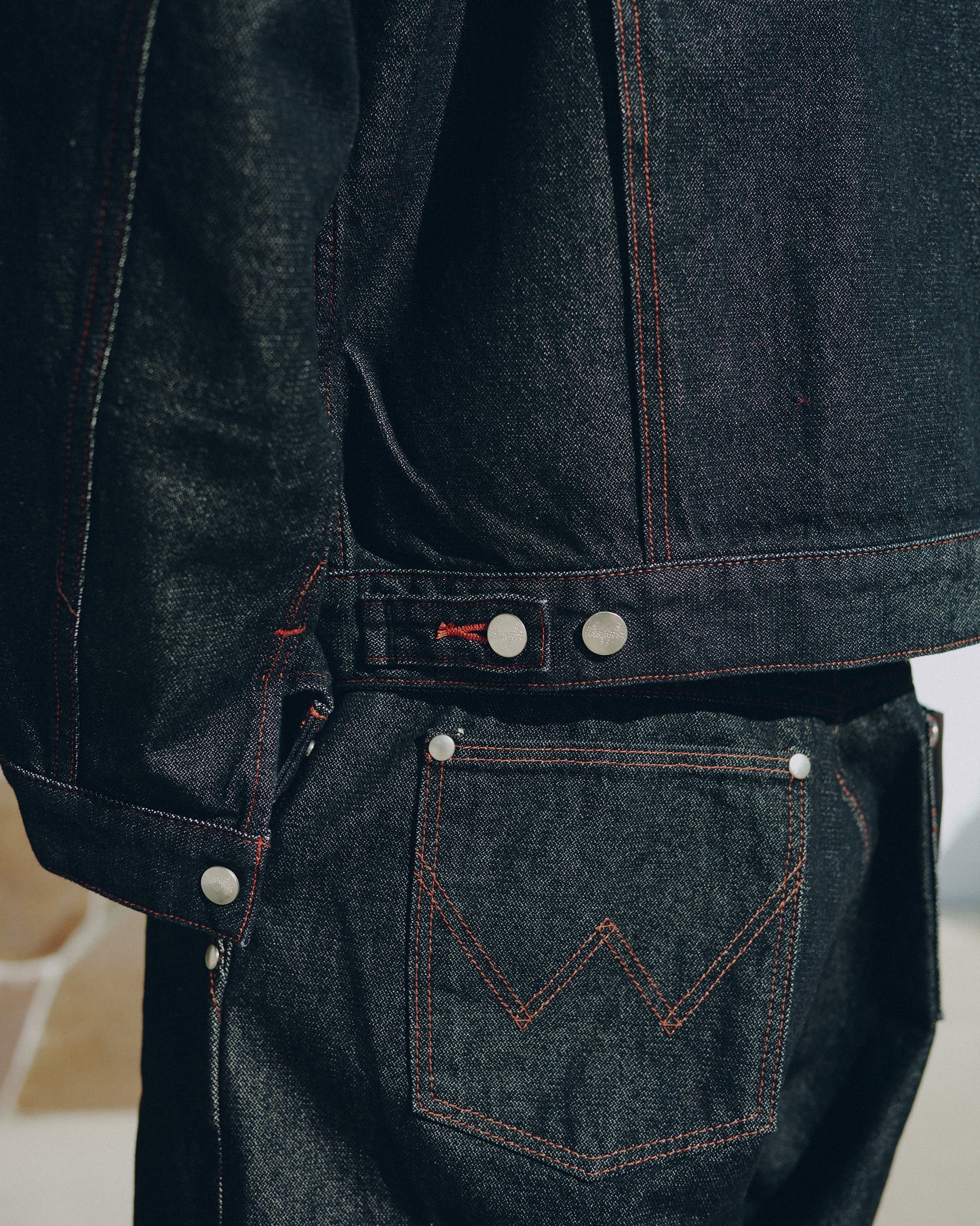 【Wrangler × CamphorWood】 custom 2way trucker denim jacket  【124MJ×24MJZ】
